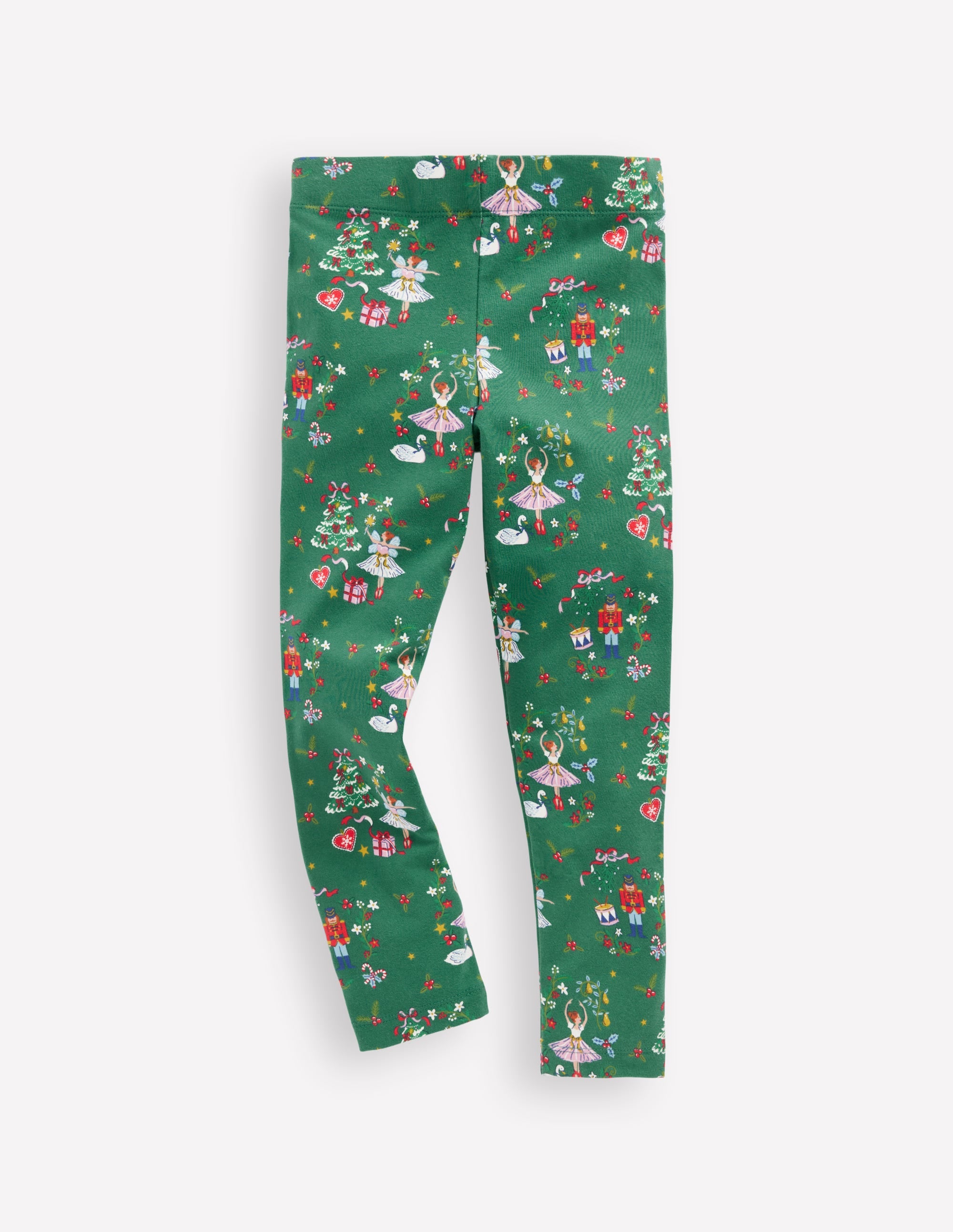 Fun Leggings-Jewel Green Christmas - Image 1