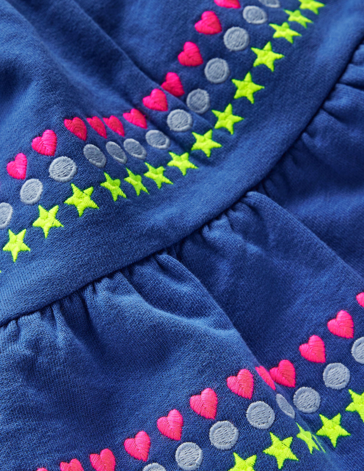 Sweatkleid mit tiefer Taille-Blauhäher Stickerei - Image 5