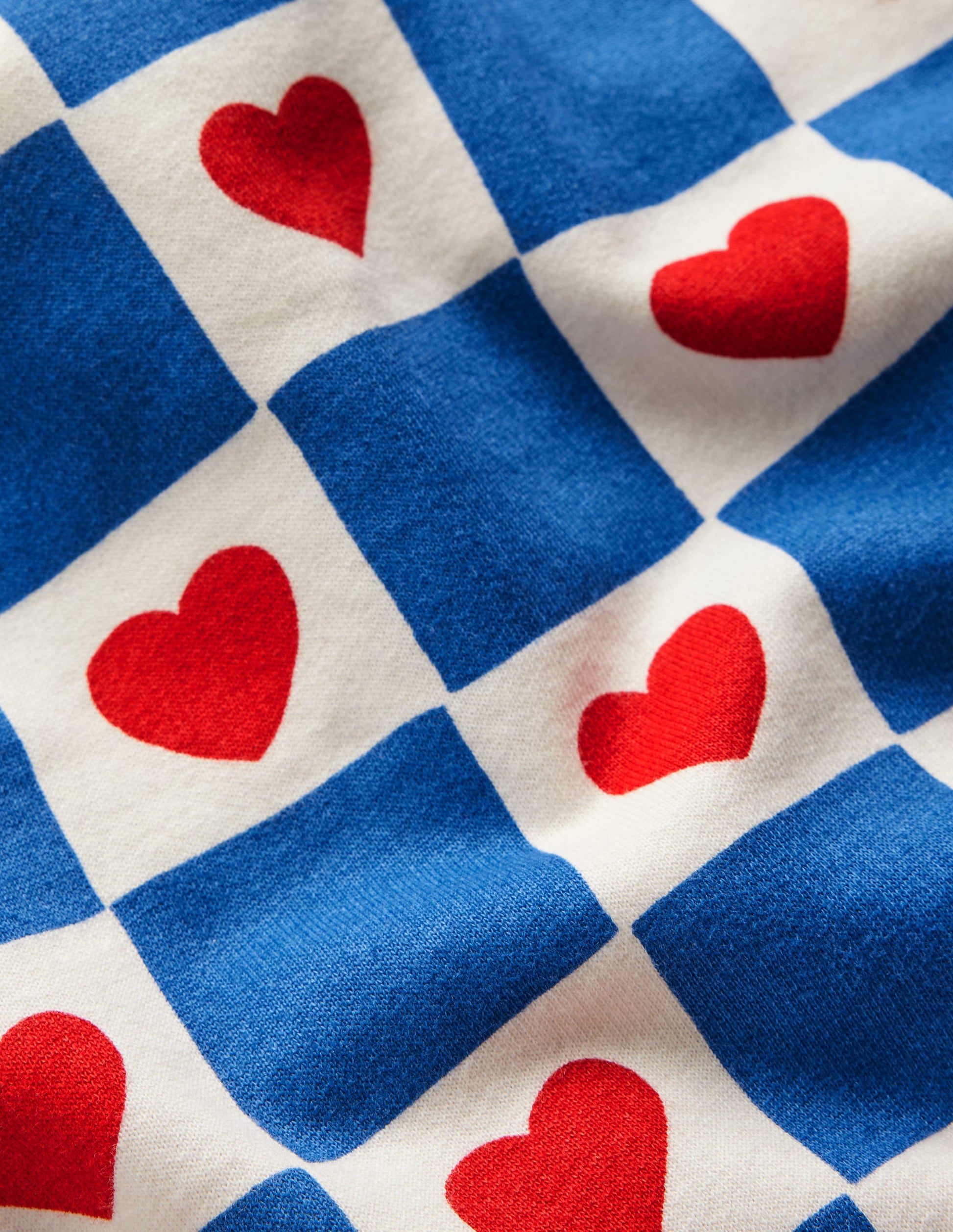 Lockeres Ami Sweatshirt-Kleid-Blau Herzstempel-5