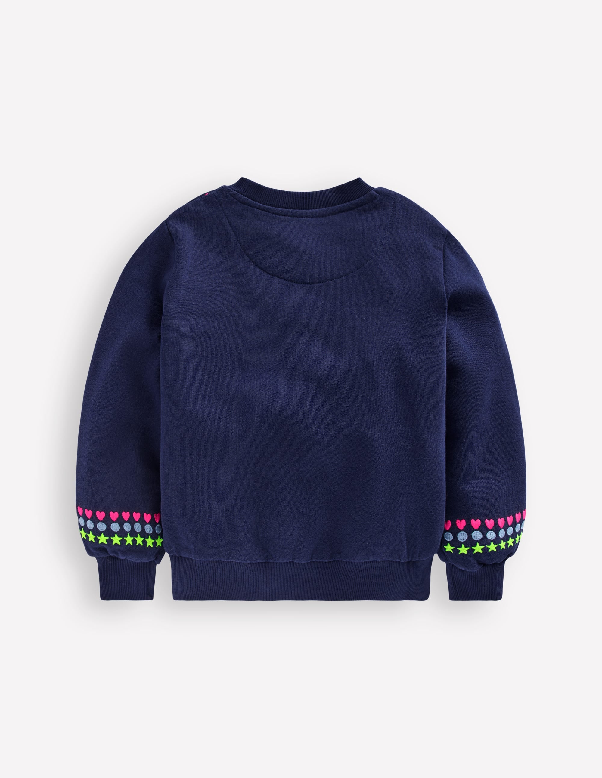 Embroidered Sweatshirt-College Navy Embroidery - Image 2