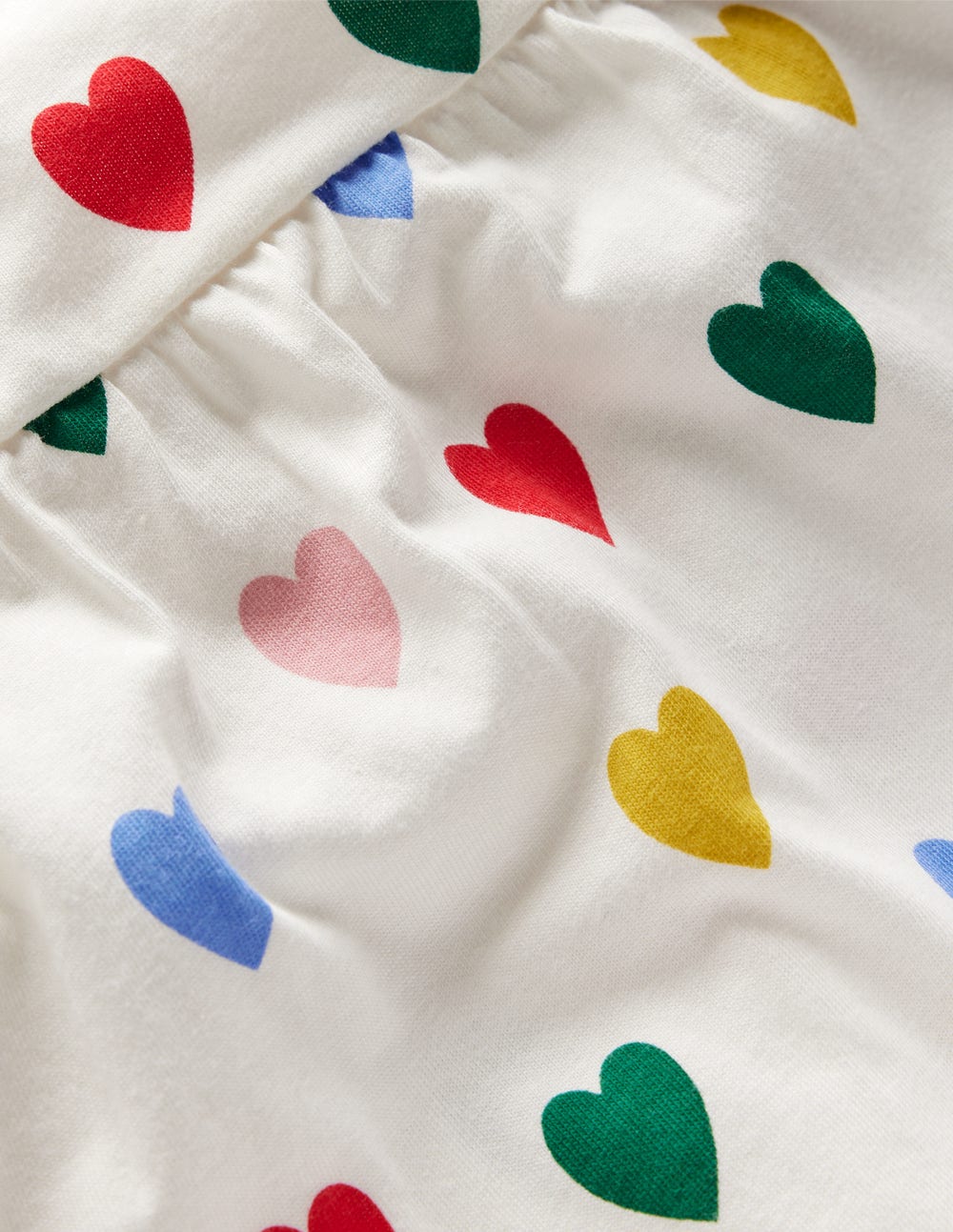 Bedrucktes Jerseykleid-Regenbogen Herzen - Image 3