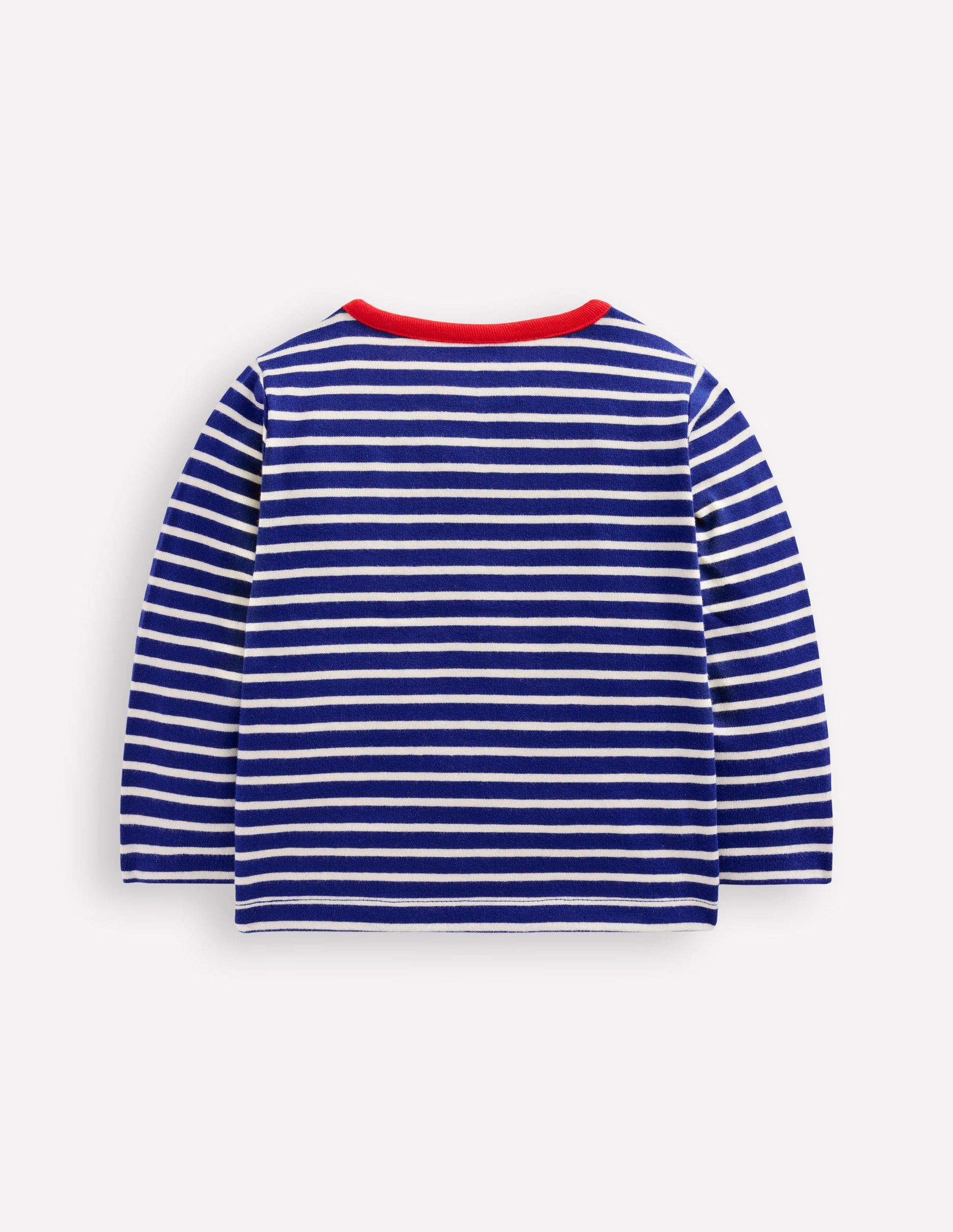 Twin Pack Cotton T-Shirt-Blue/White Stripe-2
