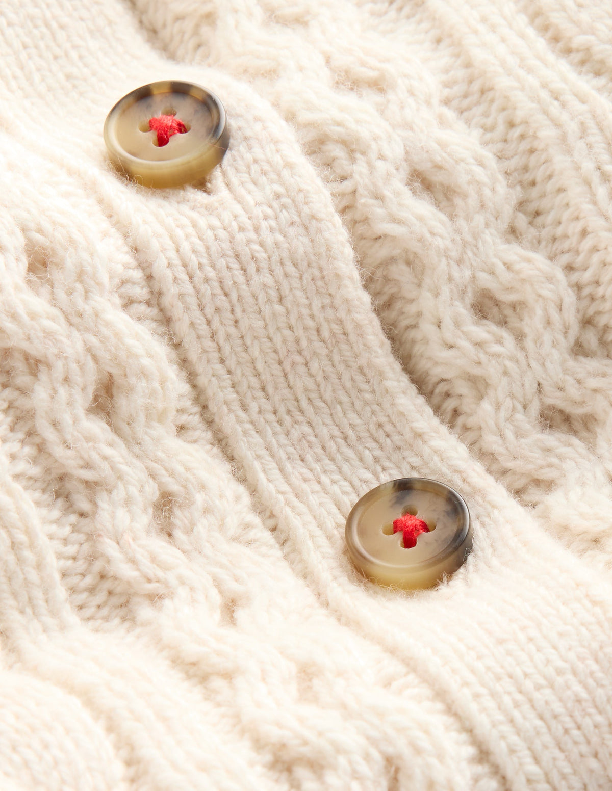 Klassische Strickjacke mit Zopfmuster-Anenome - Image 3