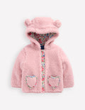 Originelle, kuschelige Teddyfell-Jacke-ROSA