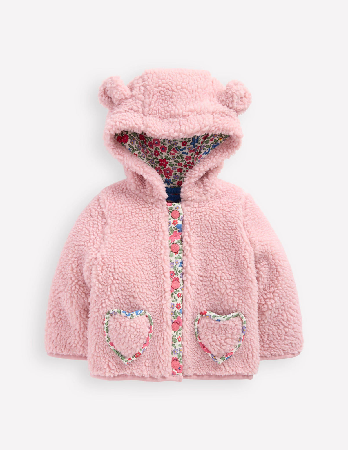 Originelle, kuschelige Teddyfell-Jacke-ROSA-1