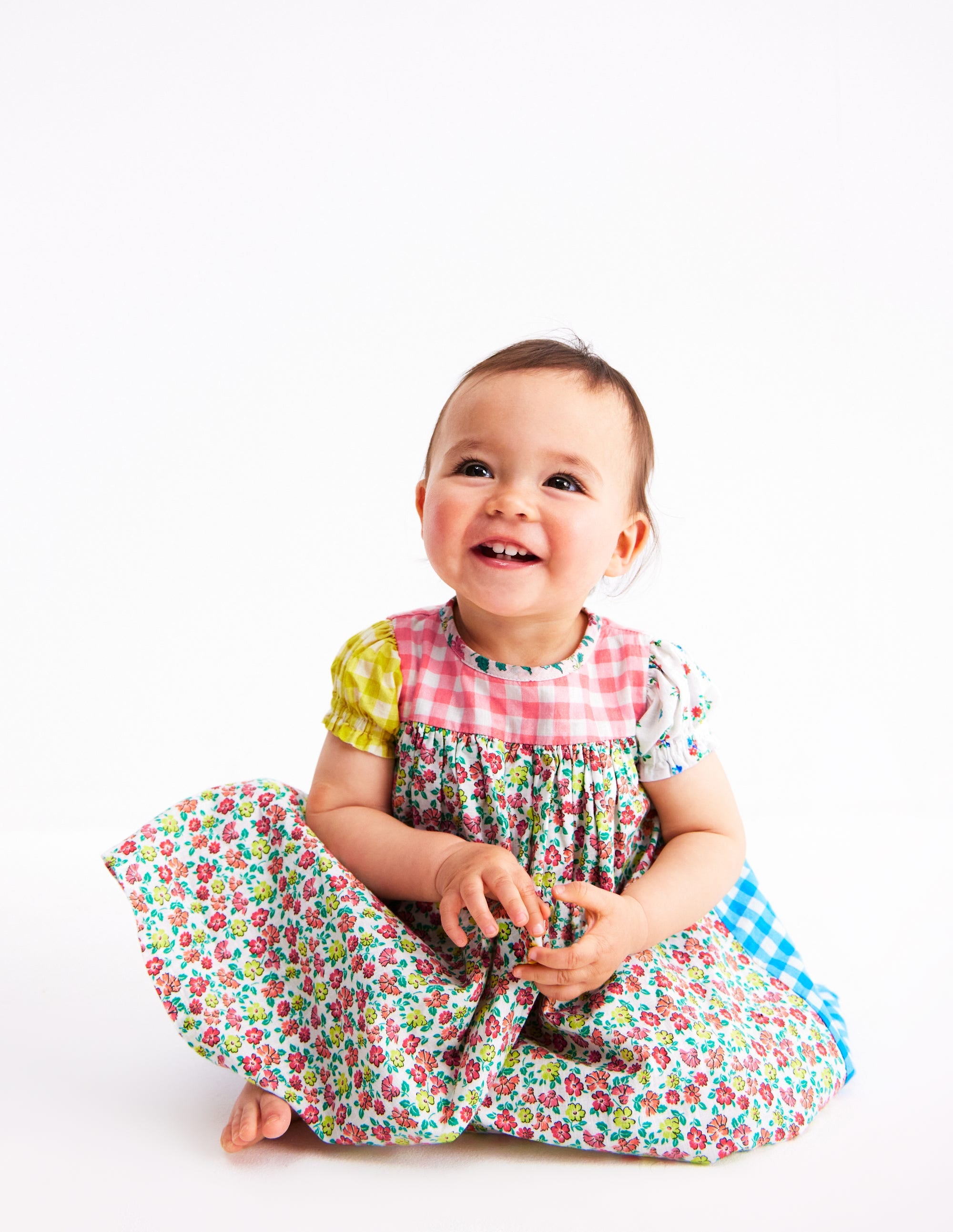 Robe tissée froncée-Pêle-mêle multi - Image 4