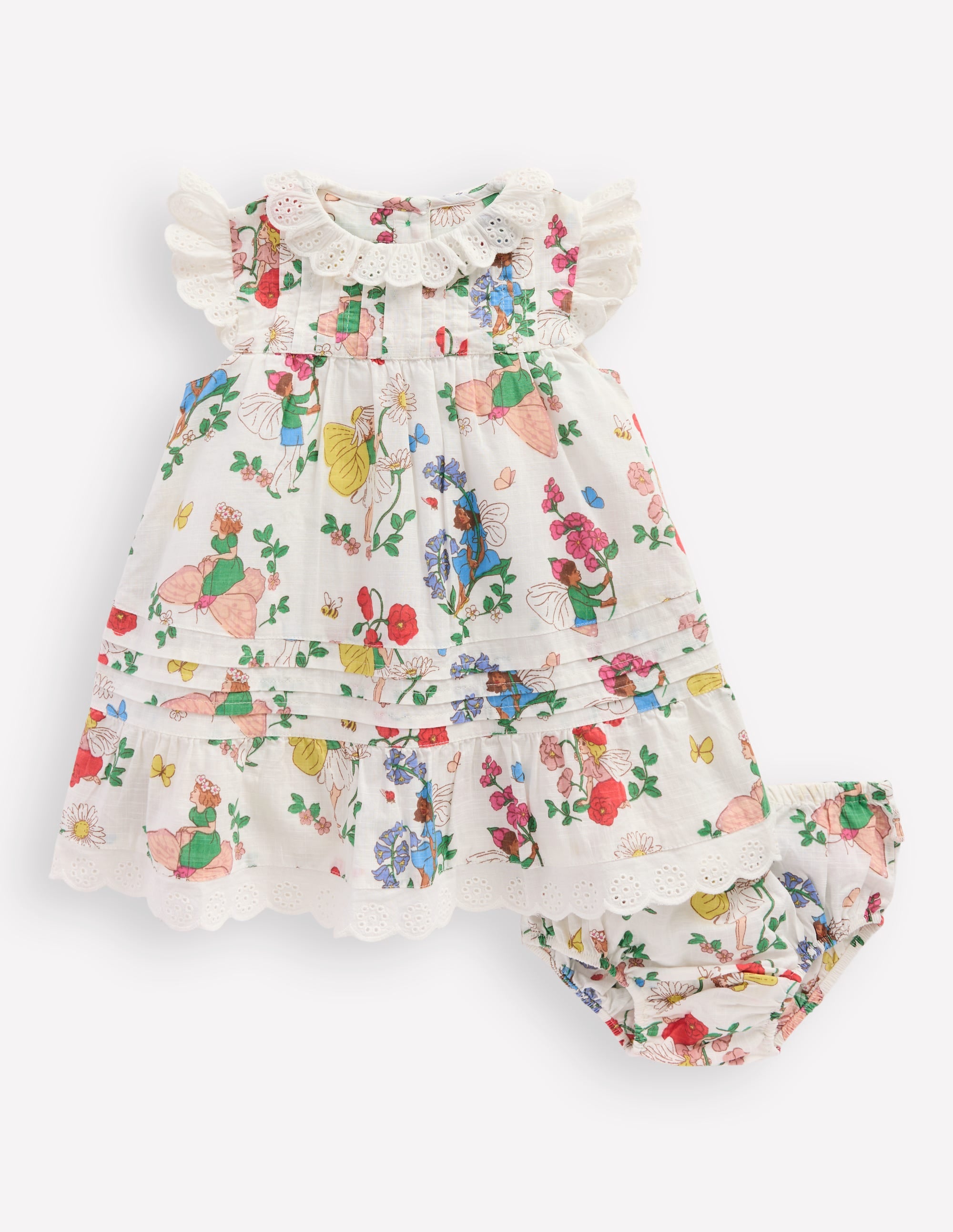Rüschenkleid mit Lochstickerei-Kokosnussmilch Feen - Image 6