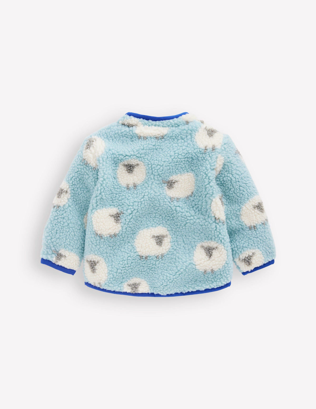 Kuschelige Teddyfell-Jacke-Vintage Blau Schaf - Image 2