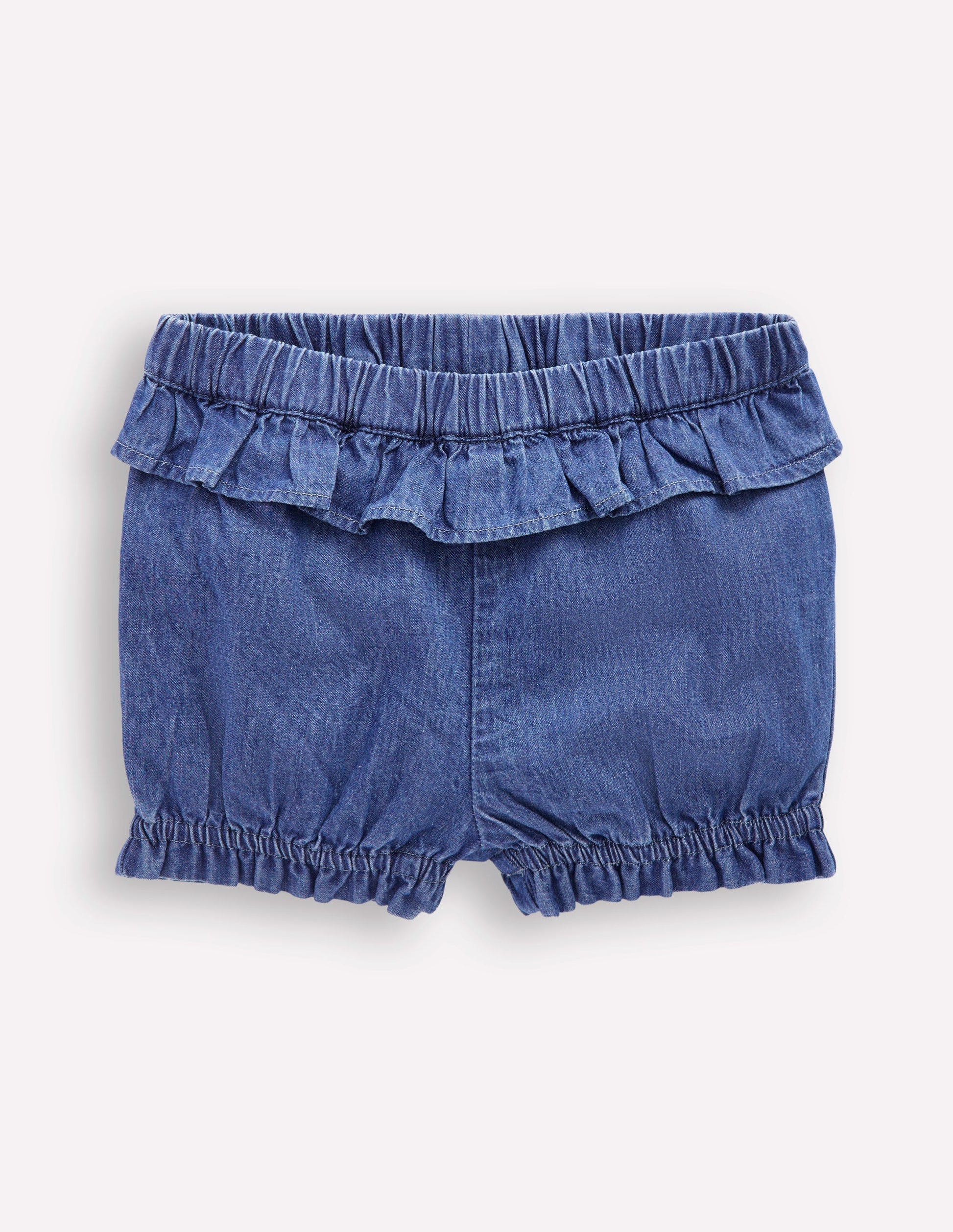 Chambray-Pumphose für Mädchen-Helles Vintageblau-1