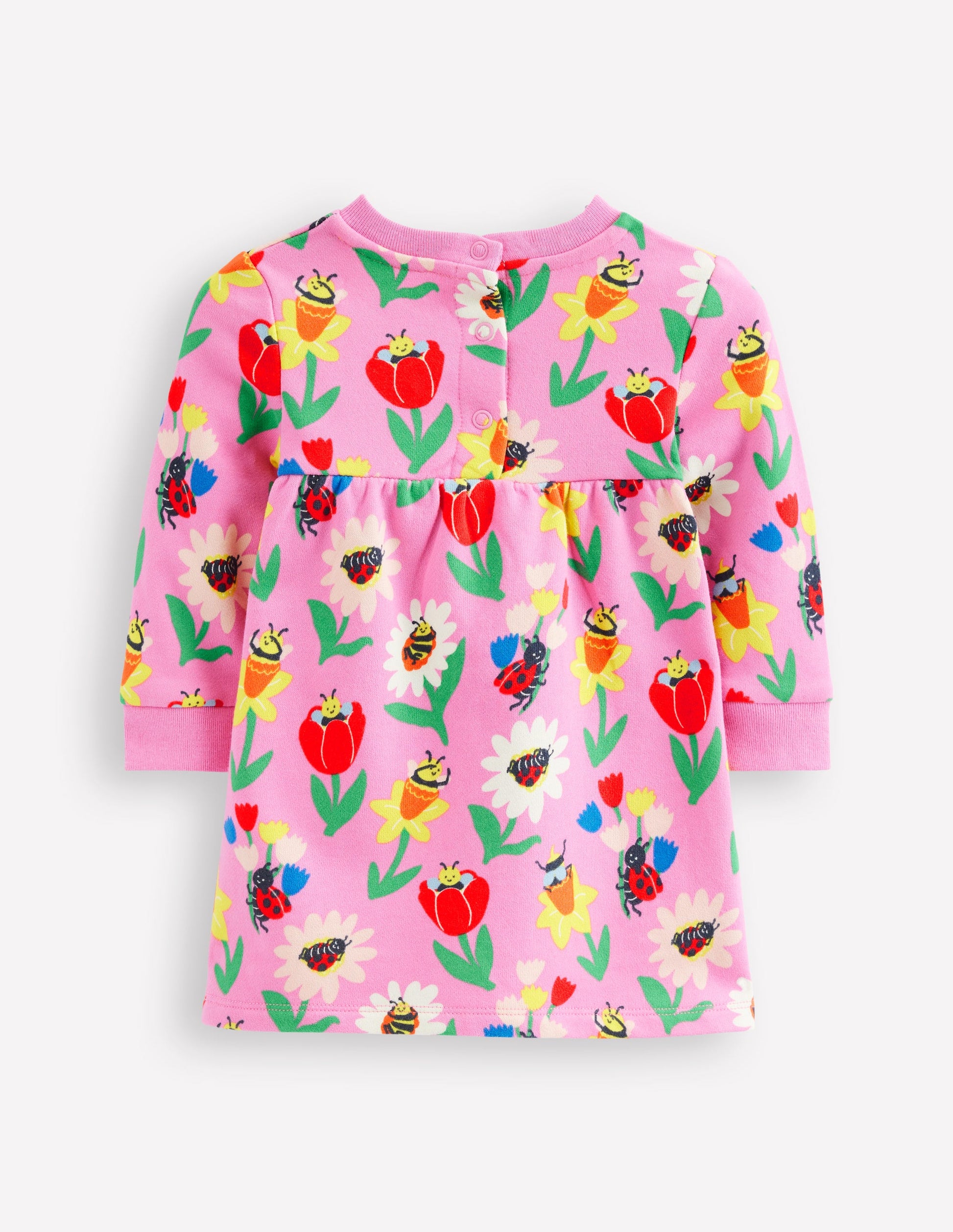 Sweatshirt-Kleid-Fliederzucker Frühlingsgarten-2