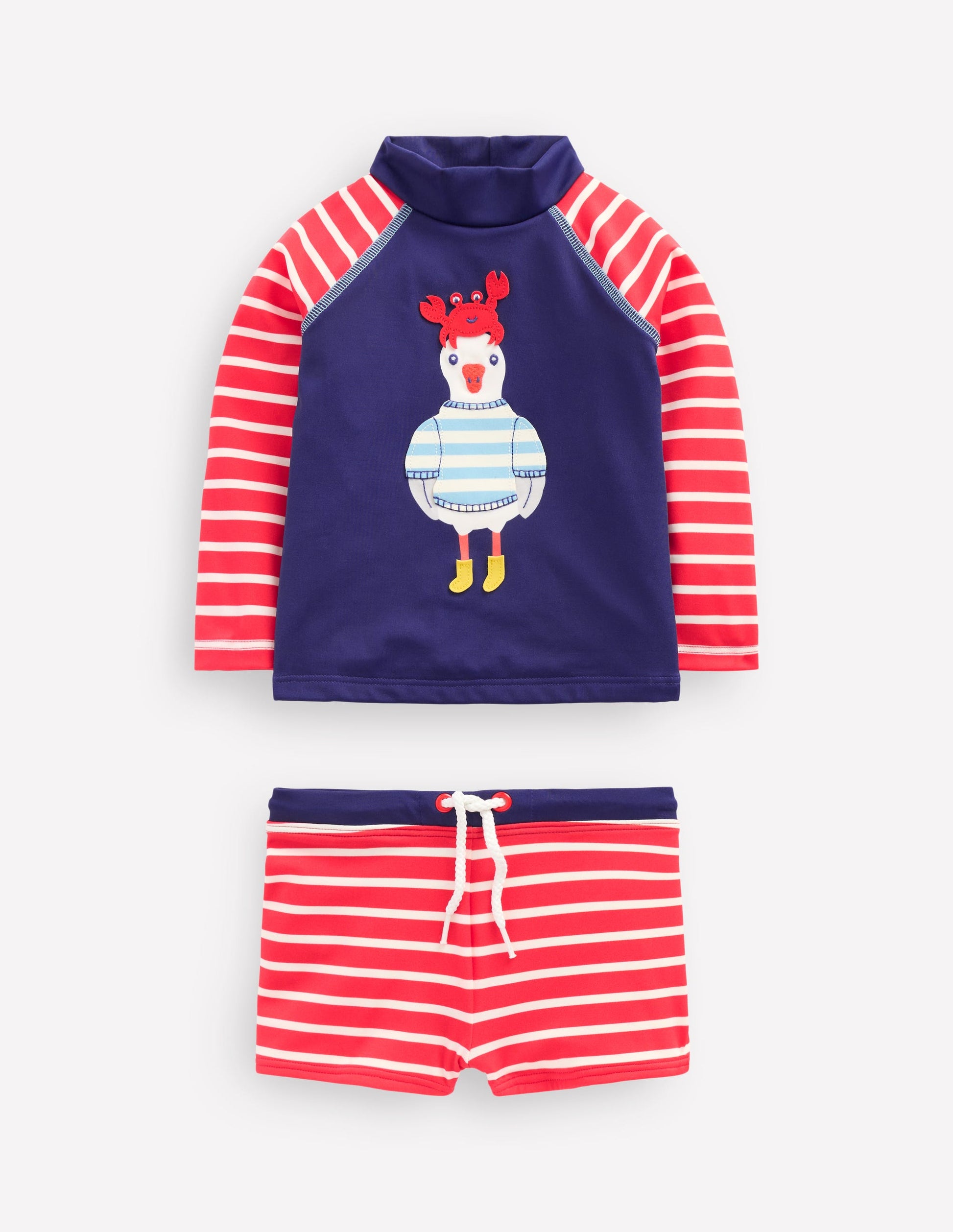 Ensemble fun avec haut de plage-Mouette bleu tribord-1