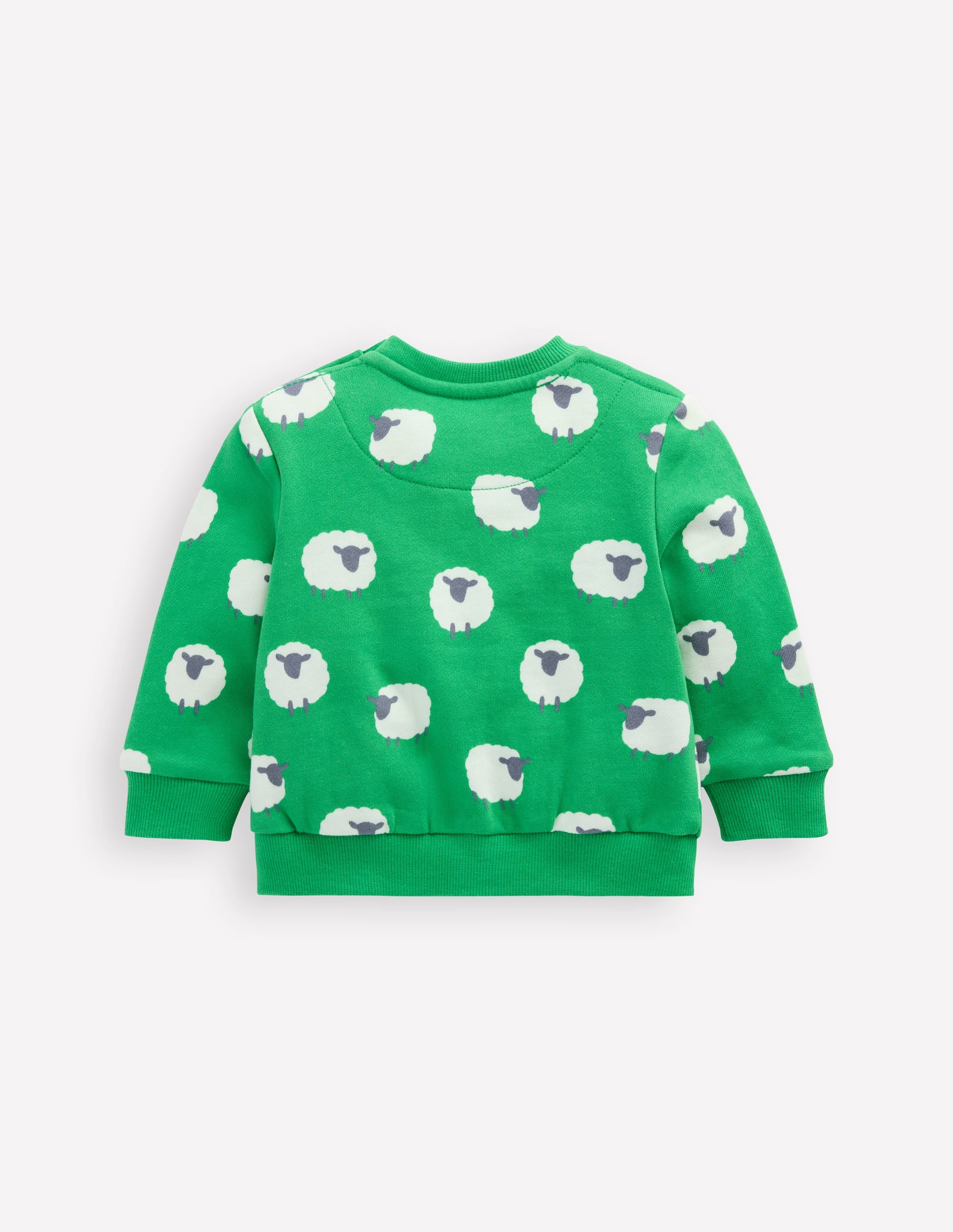 Bedrucktes Sweatshirt-Blassgrün Schaf - Image 2