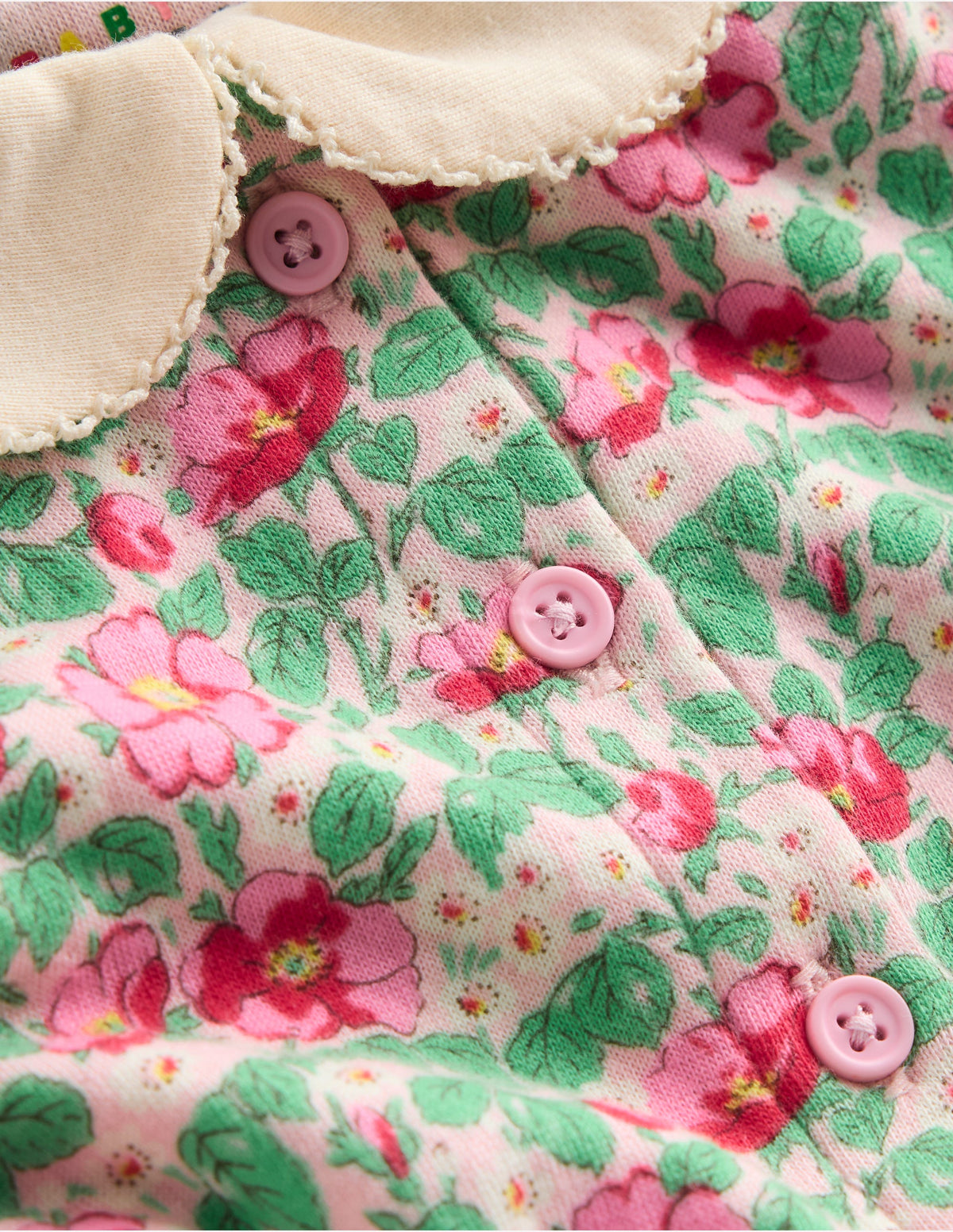 Robe double-étoffe en jersey-Rose sauvage rose - Image 3