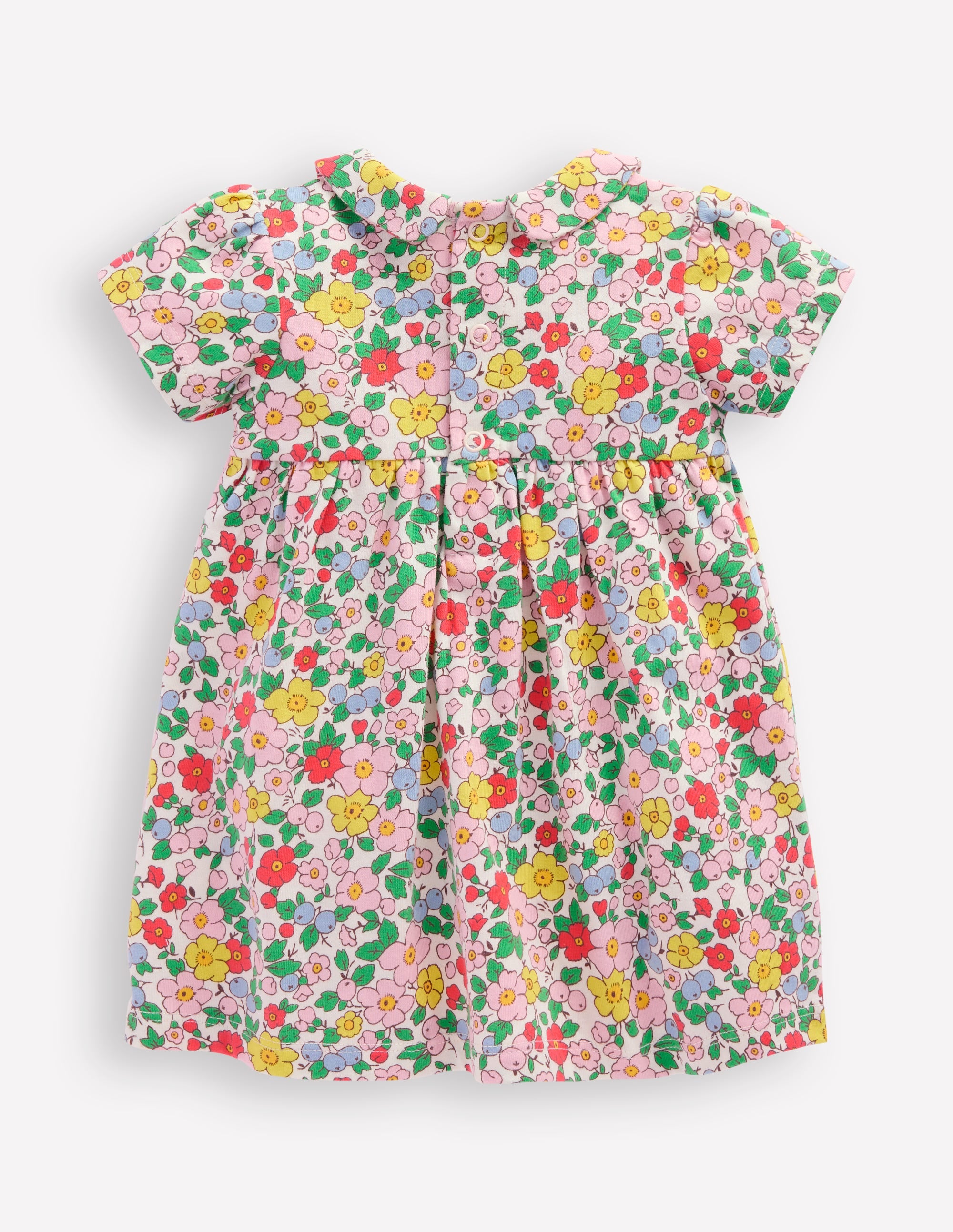 Jerseykleid mit Peter-Pan-Kragen-Vanilleweiß Apfelblüte - Image 2