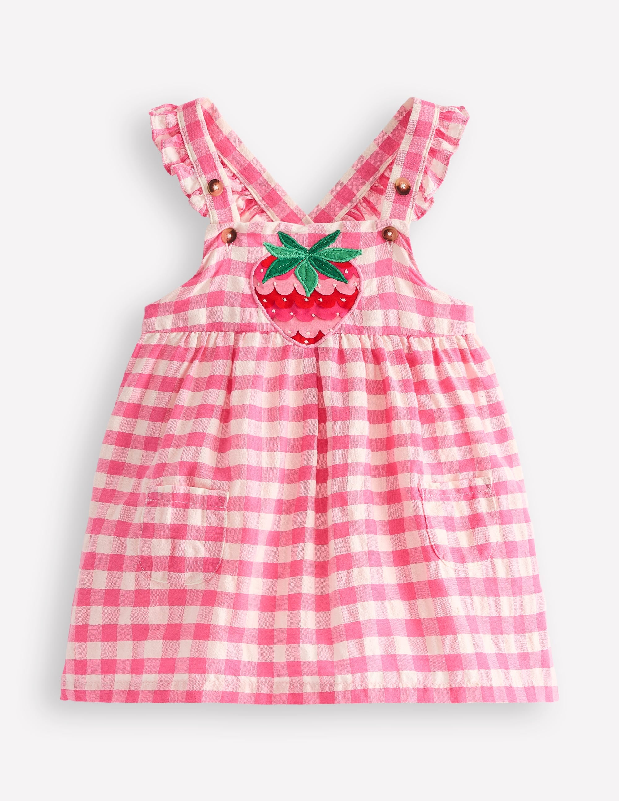 Nostalgisches Schürzenkleid-Rosa mit Vichykaros - Image 1