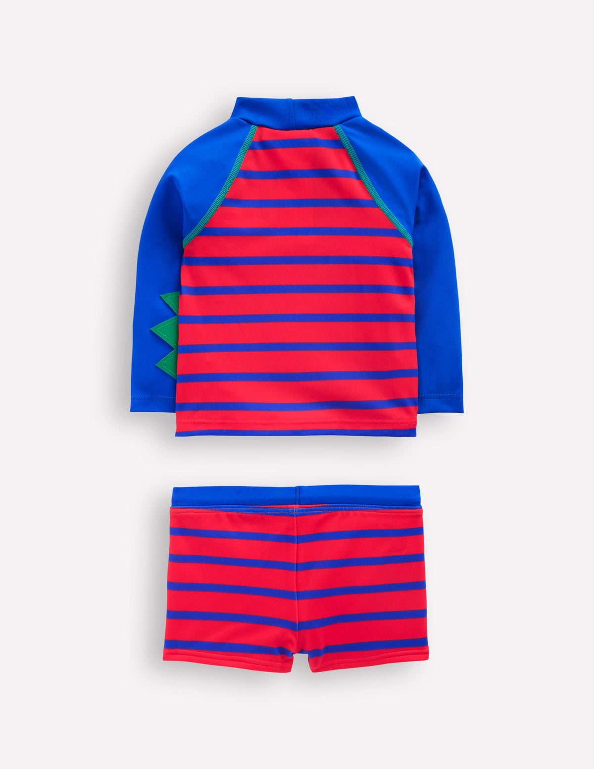 Lustiges Badeshirt-Set-Galerieblau/Mohnblumenrot Krokodil - Image 2