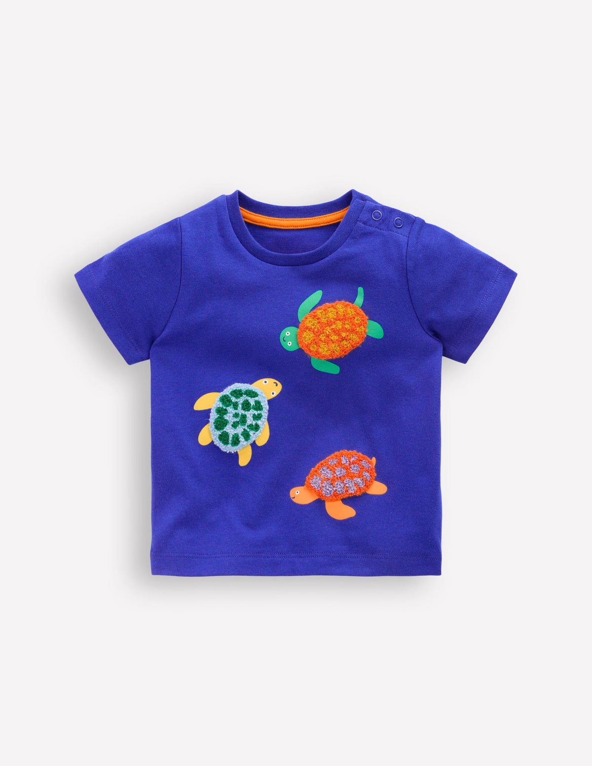 T-shirt à logo-Tortues bleu vif - Image 1