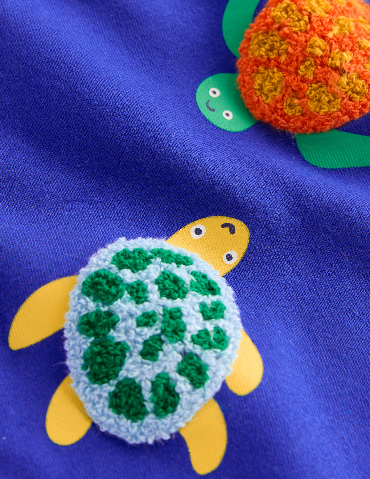 T-shirt à logo-Tortues bleu vif-3