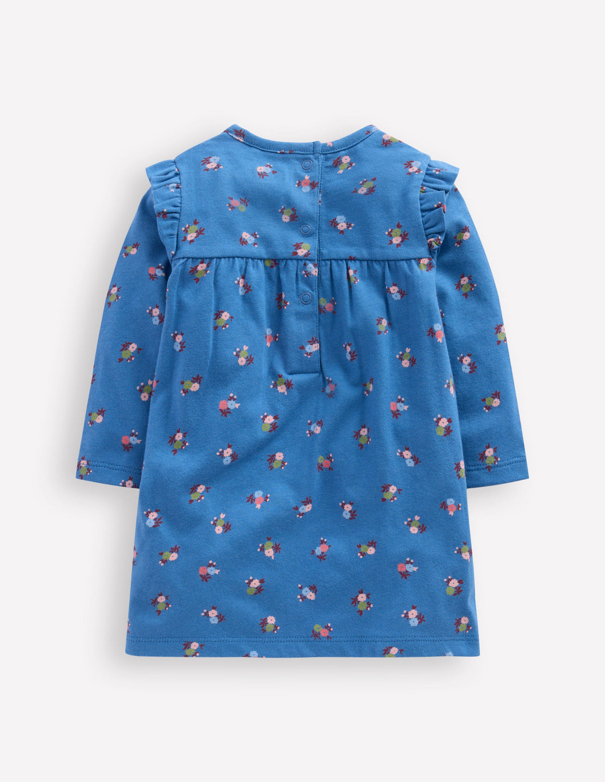 Bedrucktes Jerseykleid-Blau Geblümt - Image 2