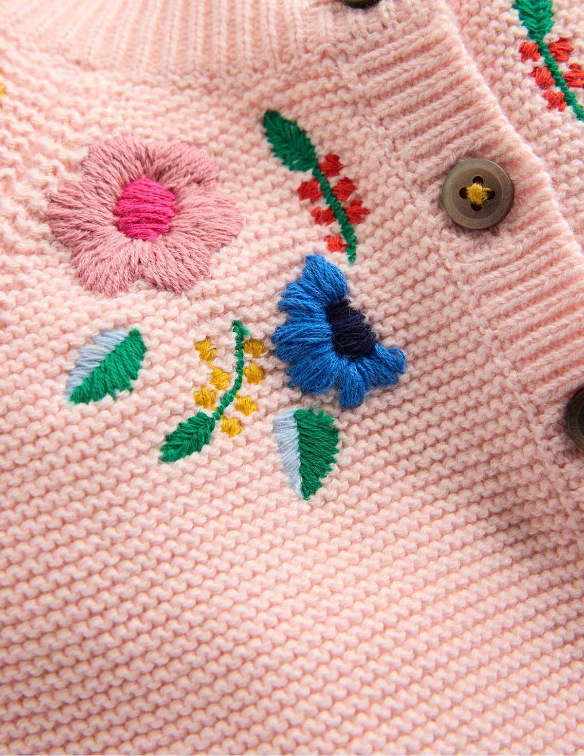 Hübsche Strickjacke mit Stickerei-Lotus - Image 3