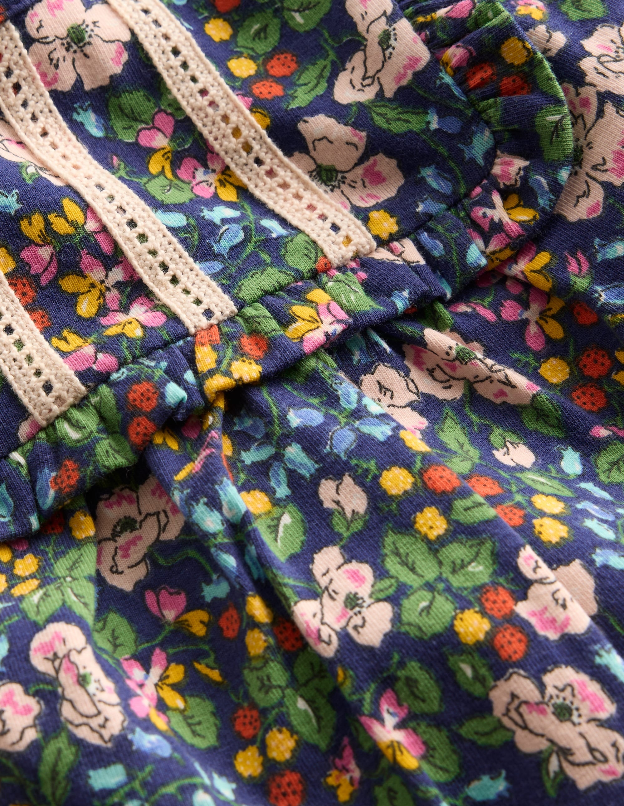 Jersey-Set-Dämmerlicht Beere Blumenmuster - Image 3