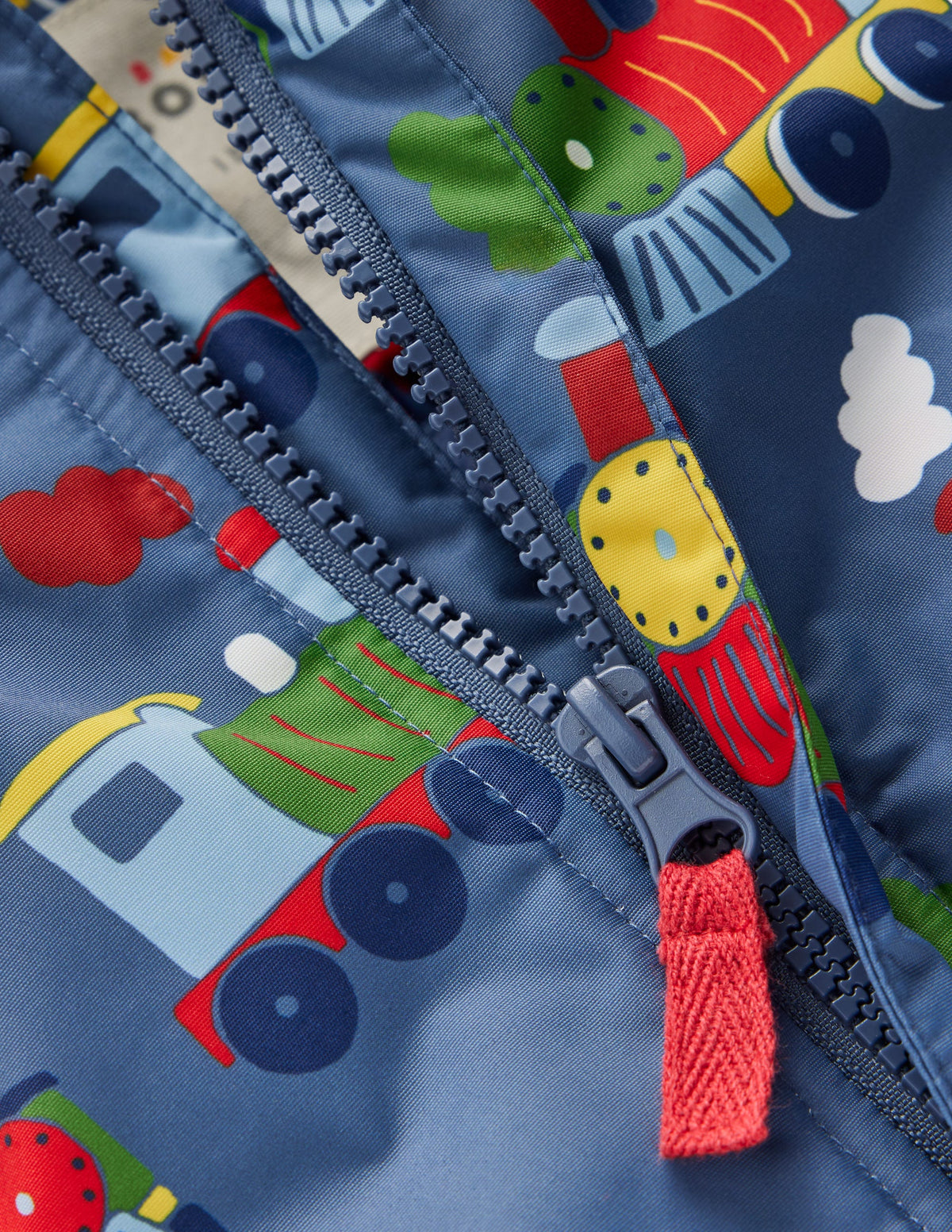 Schneeanzug für Jungen-Blau Züge-3