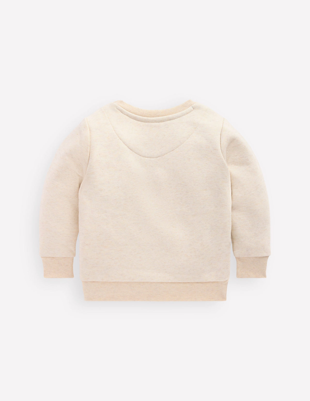 Sweatshirt mit Applikation für Jungen-Hellbeige Meliert, Dinosaurier - Image 2