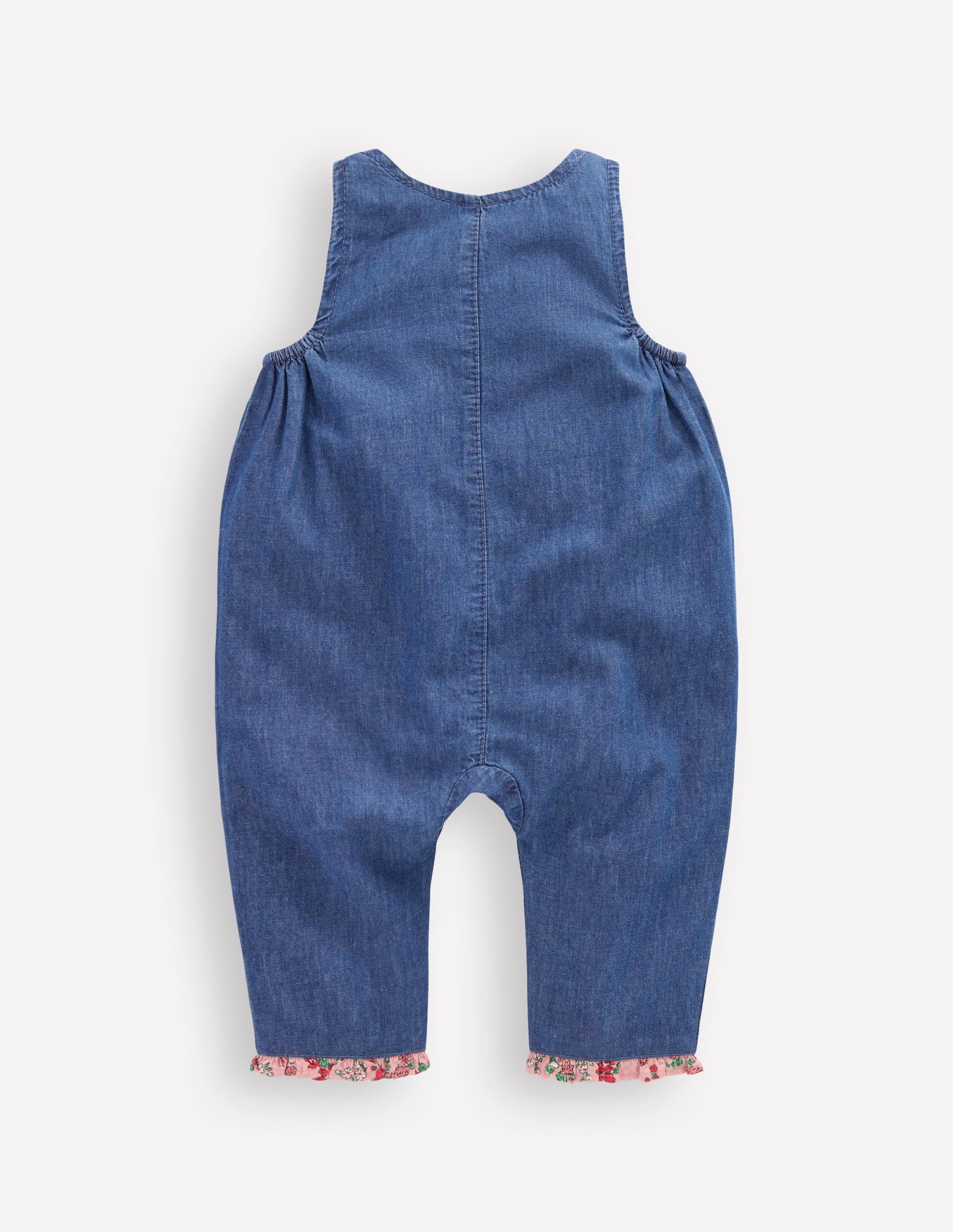 Chambray-Strampler-Chambray Herzen mit Blumenmuster - Image 2