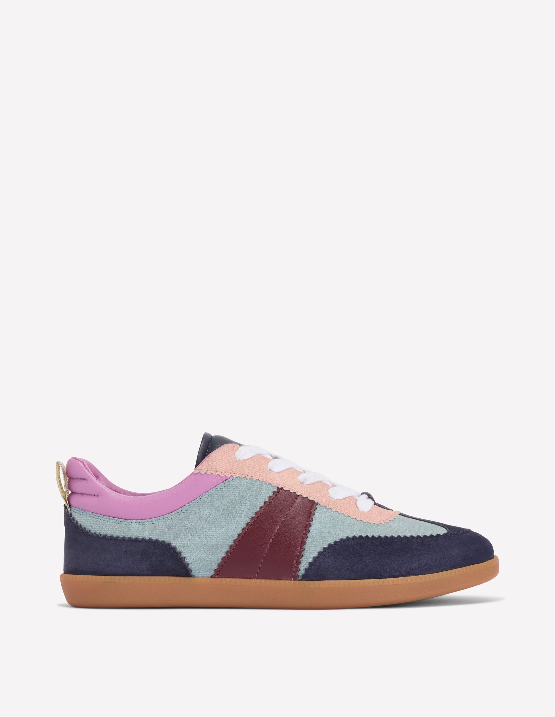 Erin Retro-Tennisschuhe-Cord Blockfarben-1