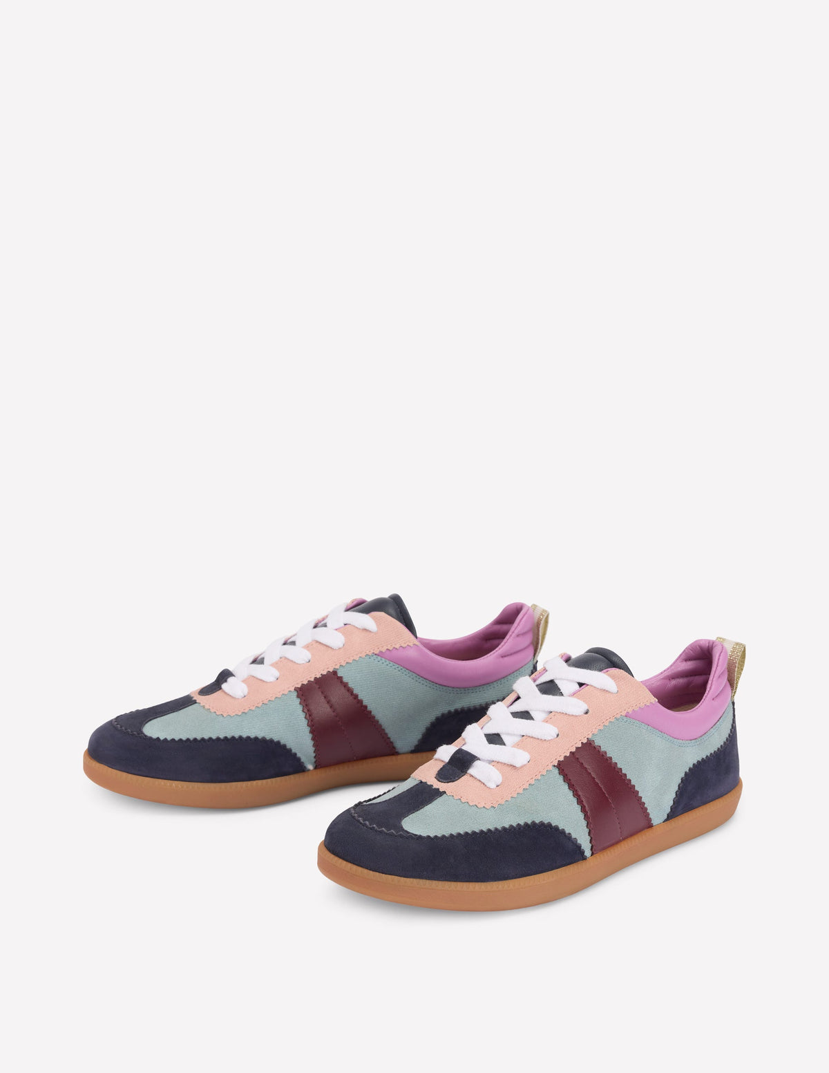 Erin Retro-Tennisschuhe-Cord Blockfarben - Image 3
