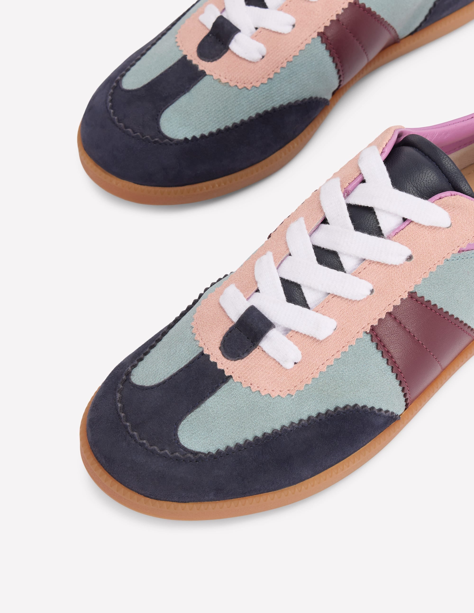 Erin Retro-Tennisschuhe-Cord Blockfarben - Image 4