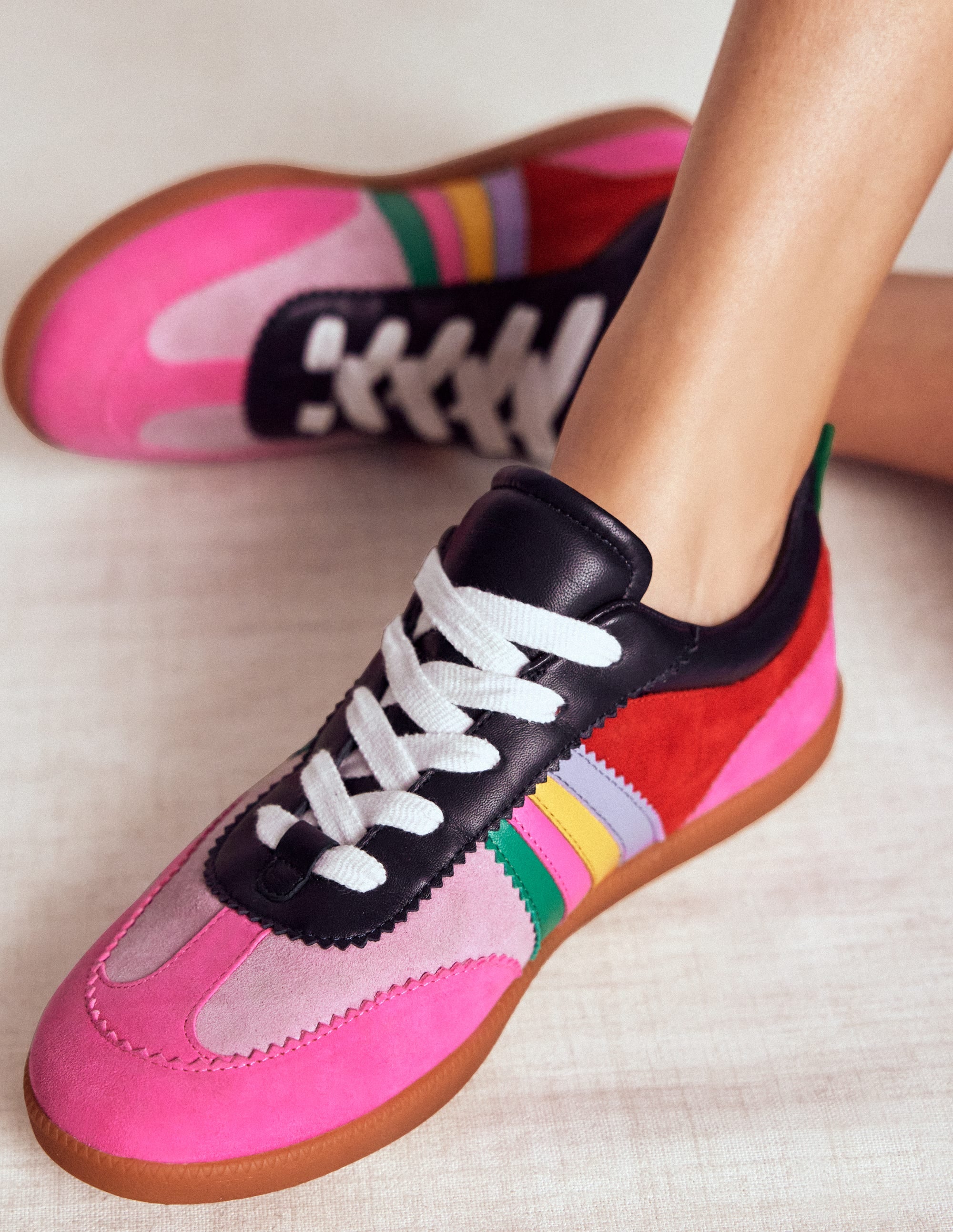 Erin Retro Tennis Trainers-Multicolour - Image 2