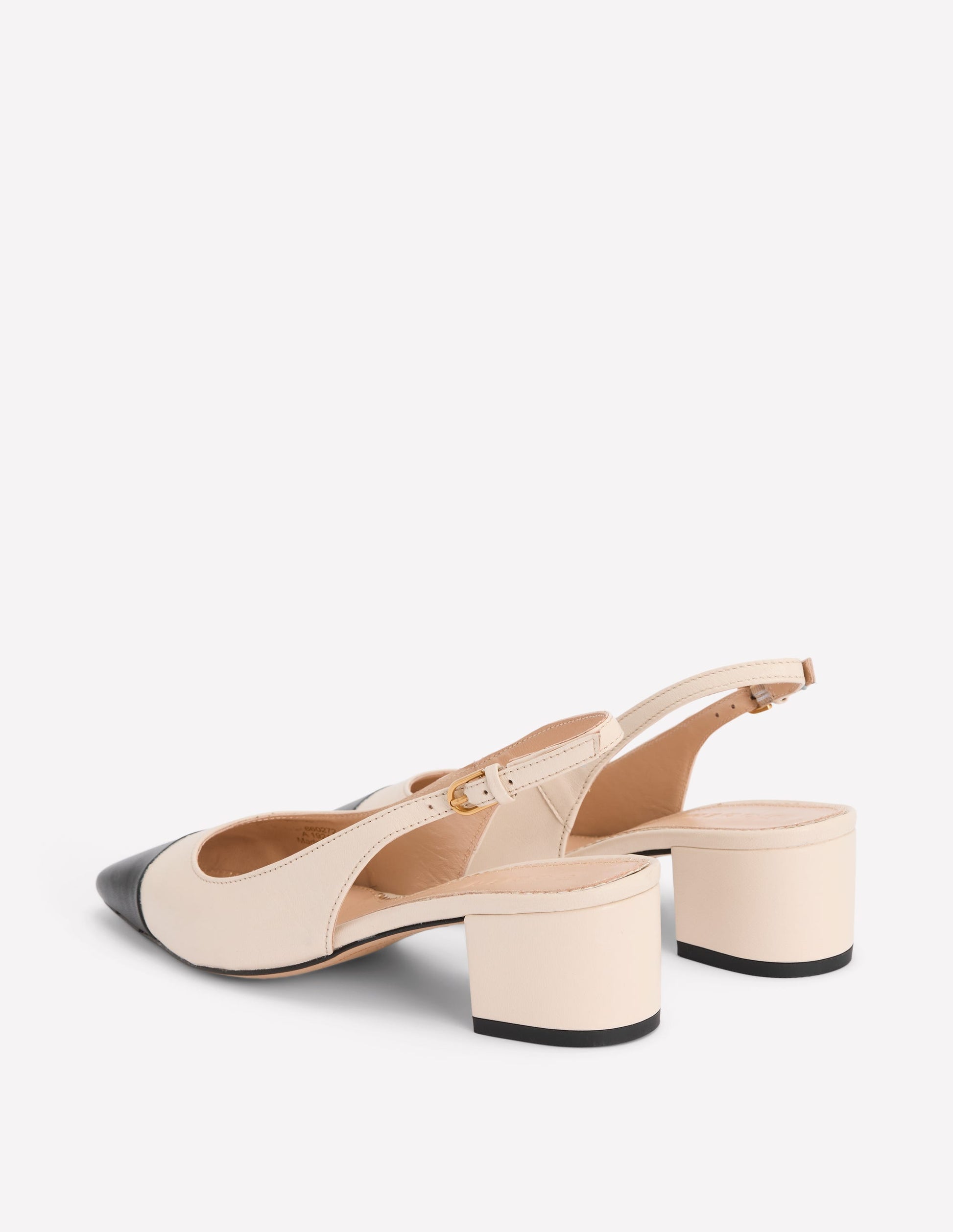 Ailsa Block Heel Slingbacks-Ecru-5