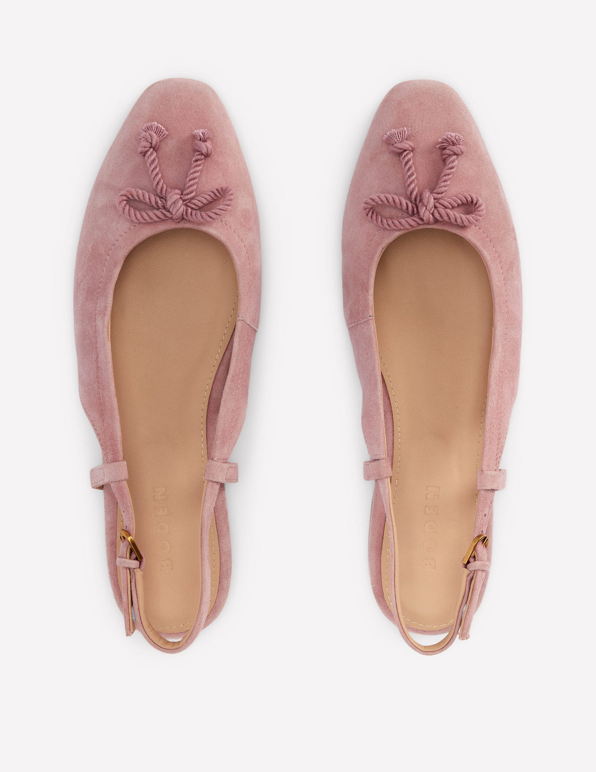 Flache Slingback-Sandalen-Rosé-5