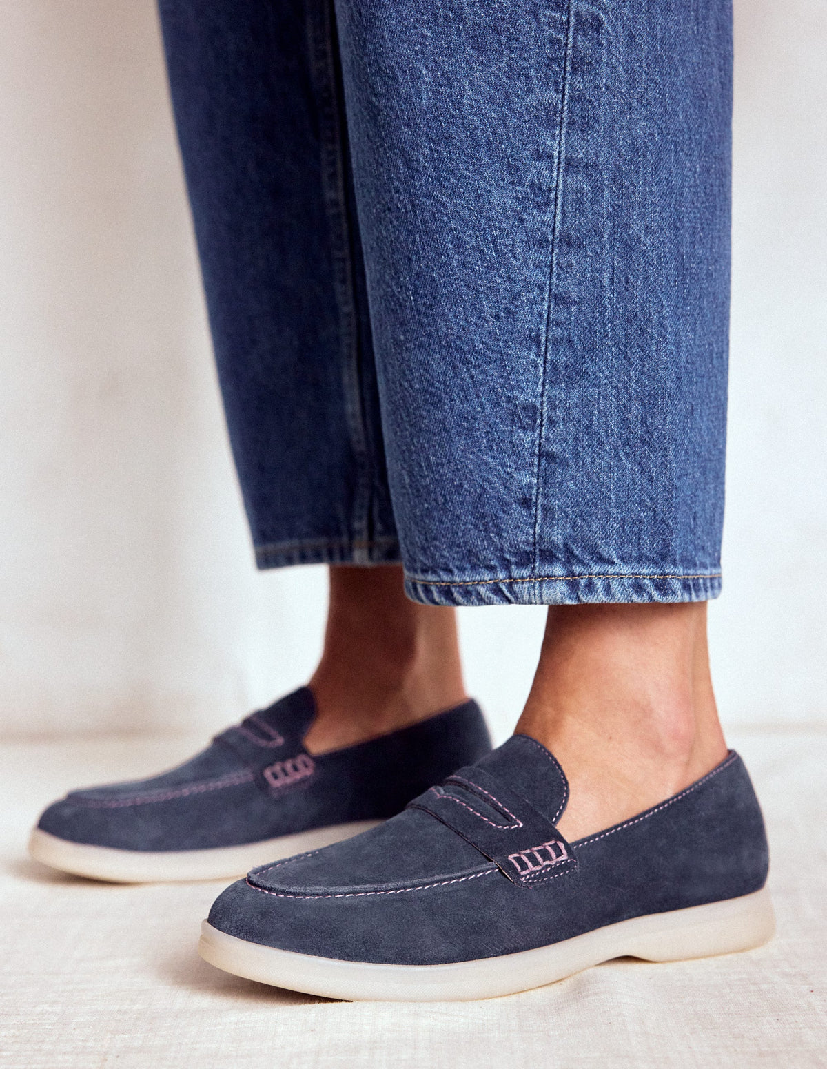 Leichte, weiche Loafer-Marineblau-2