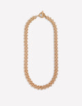 Woven Chain Necklace-Gold Colour