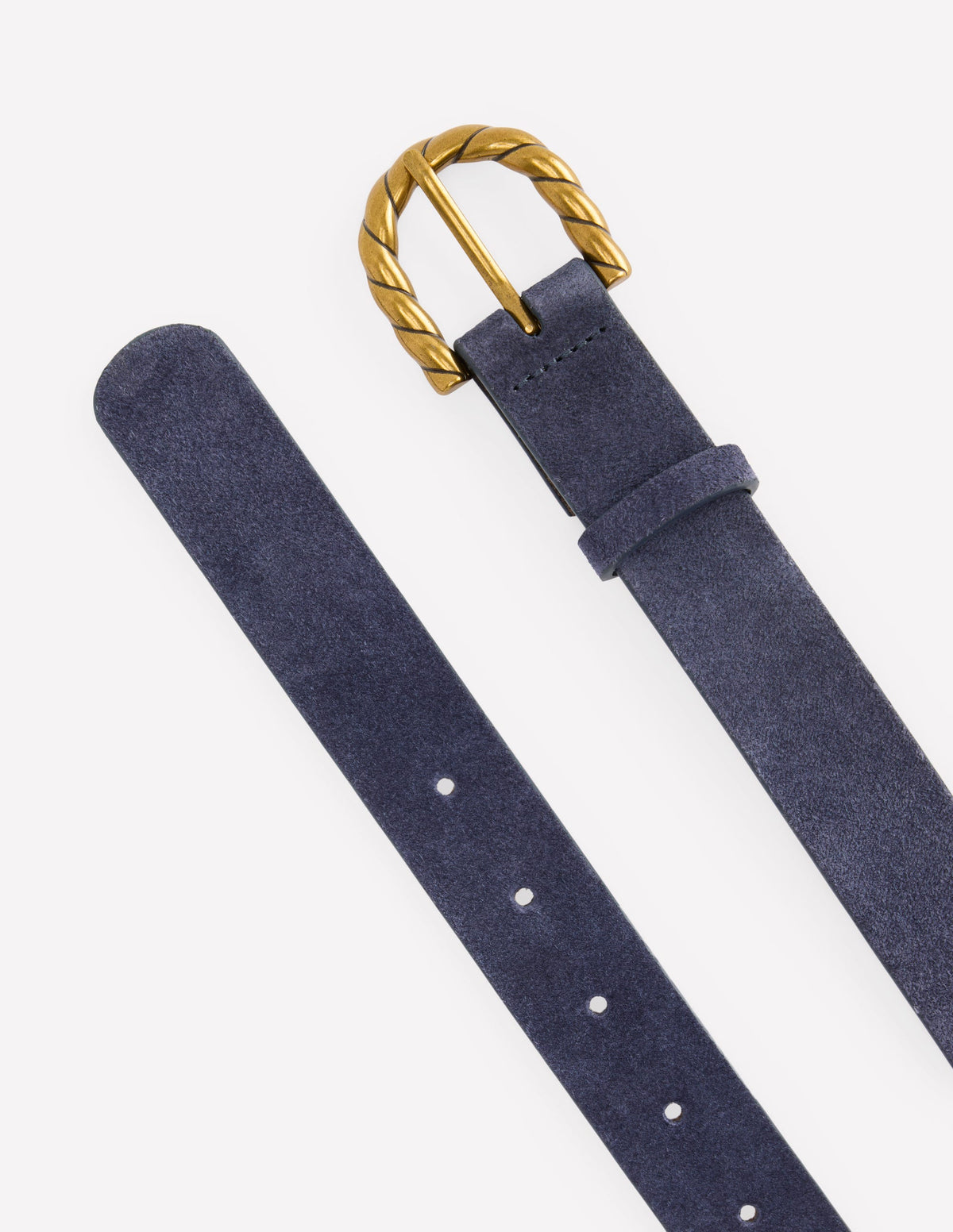 Gürtel mit gedrehter Schnalle-Marineblau-3