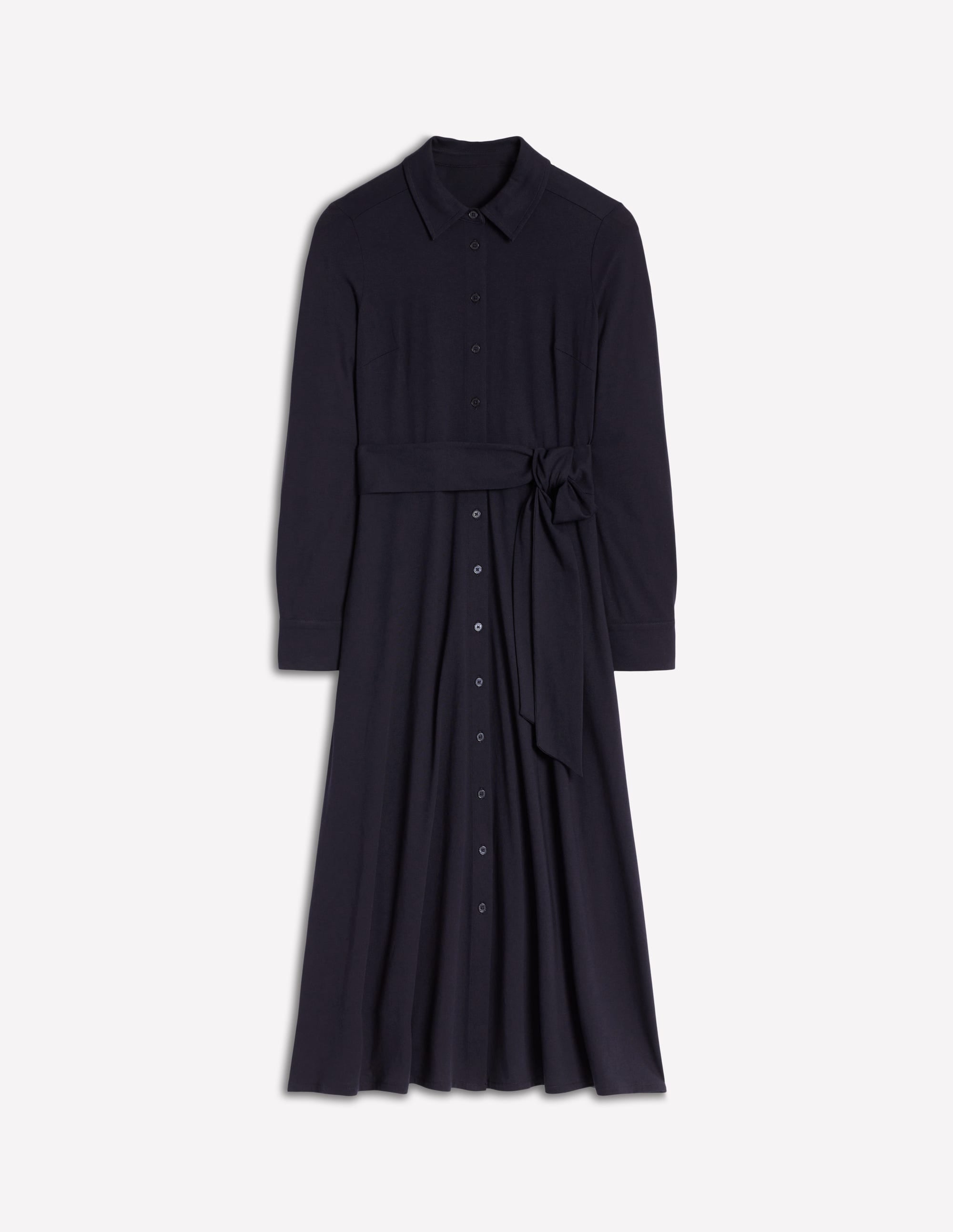 Robe-chemise Marcia en jersey-Bleu marine - Image 6