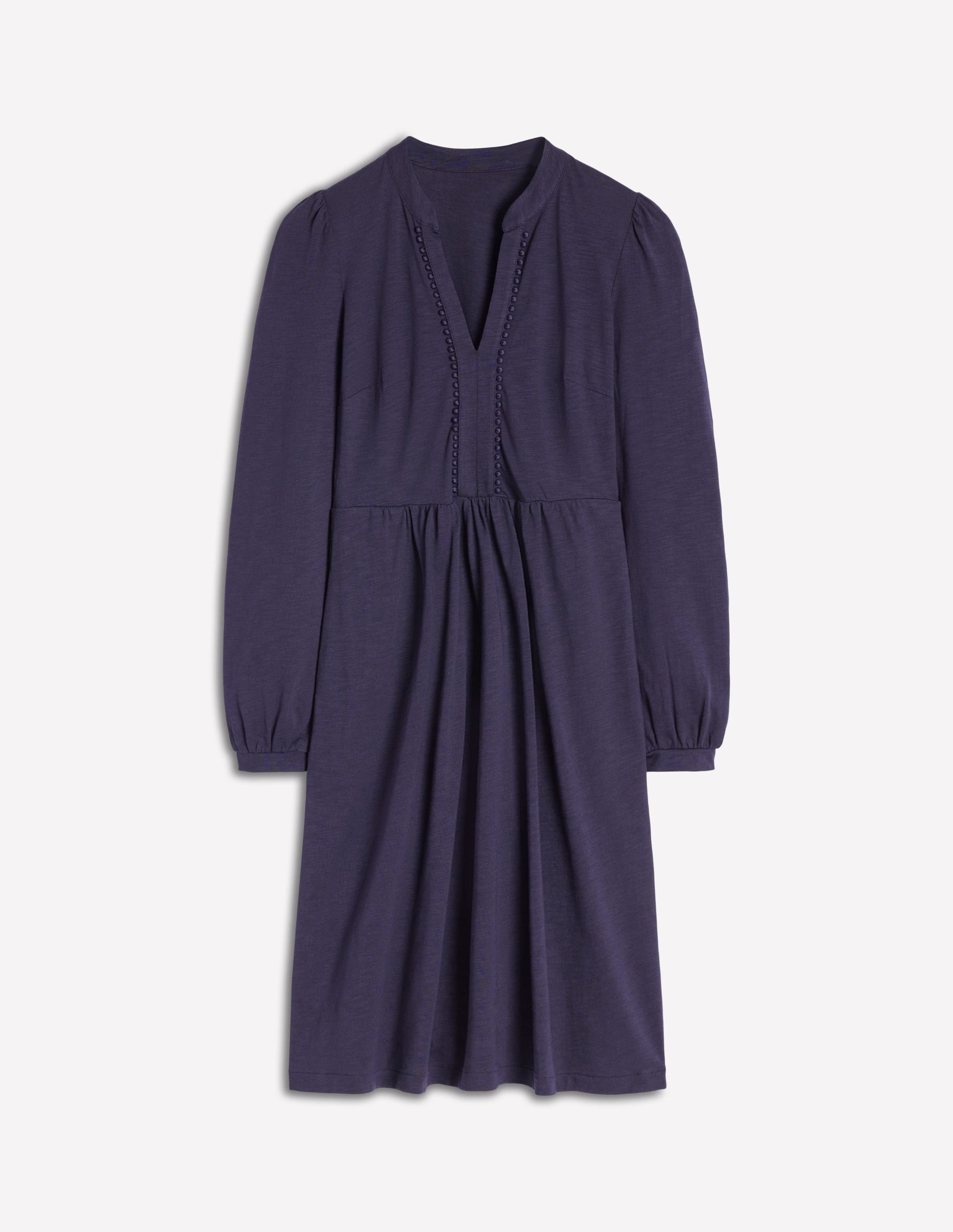 Naomi Lockeres Jerseykleid-Marineblau-5