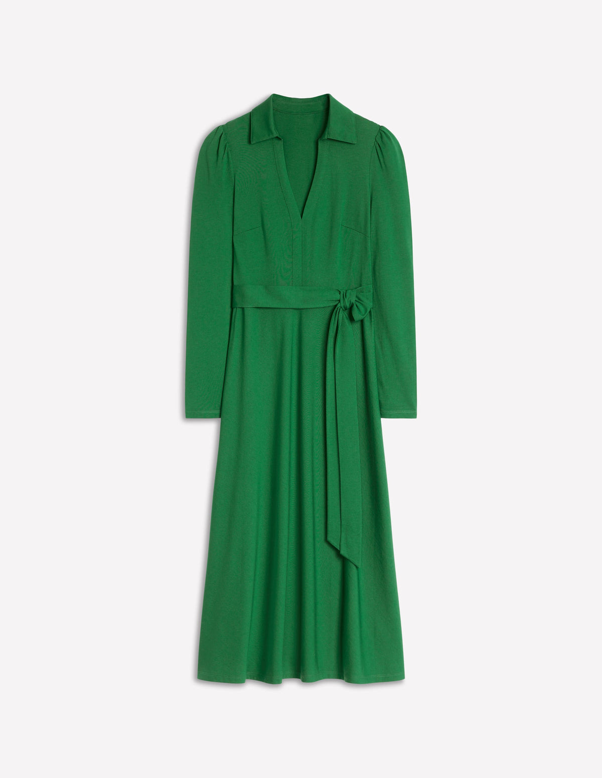 Imogen Jerseykleid mit Kragen-Kieferngrün - Image 6