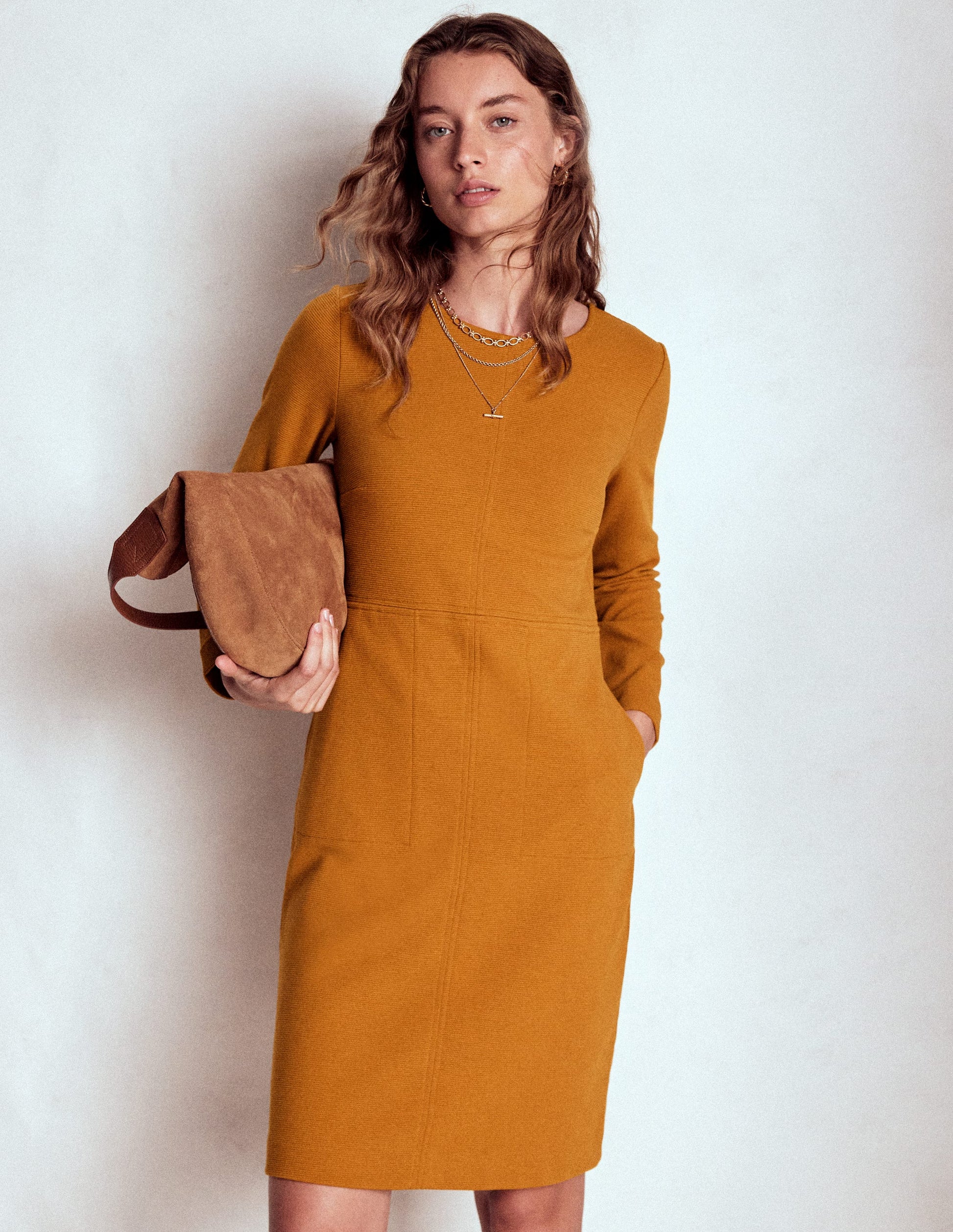 Cornelia Ottoman-Kleid-Toffeebraun-1
