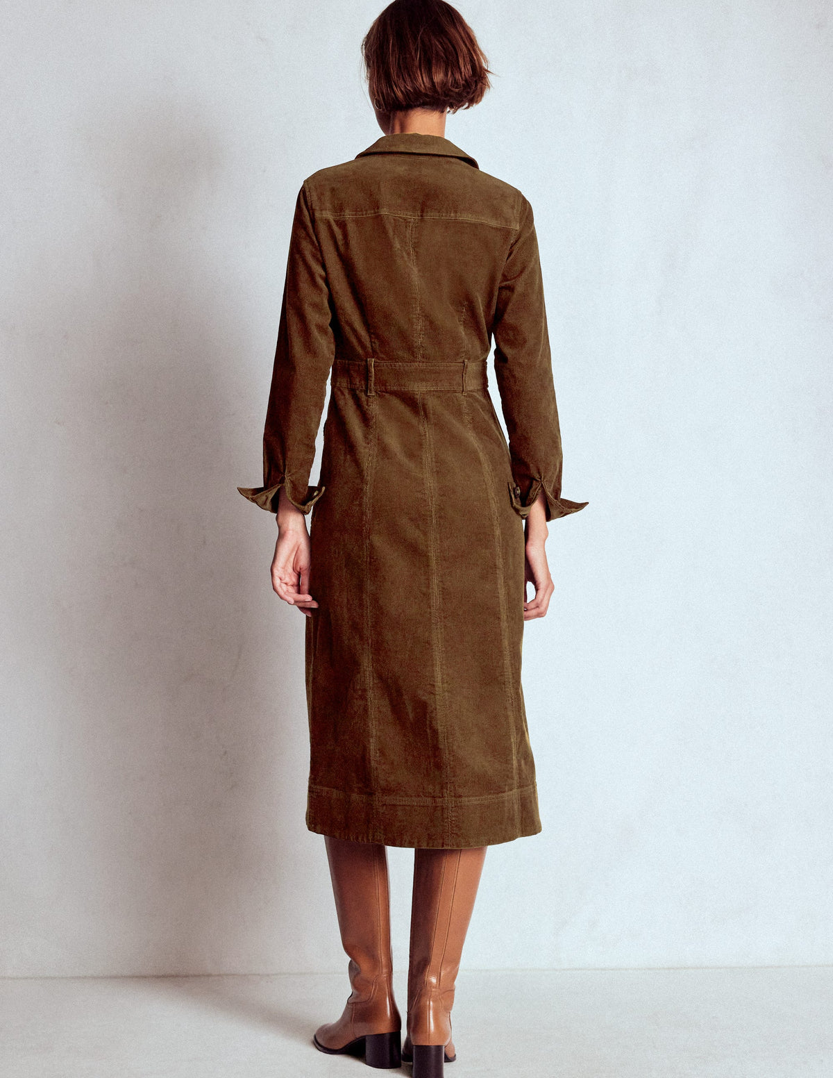 Amanda Midi-Cordkleid-Raue Umbra-3