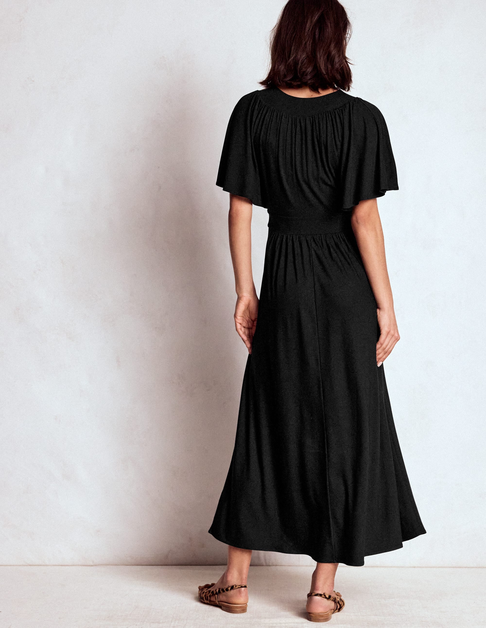 Maxikleid mit Passe-Schwarz - Image 4