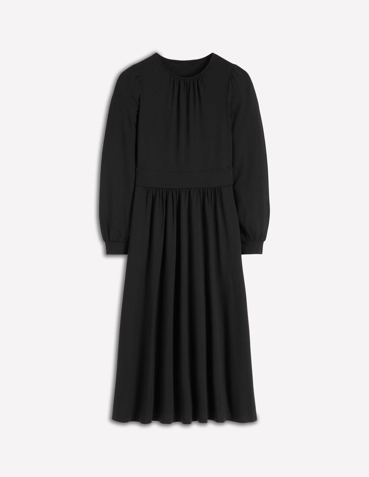 Alexandra Jersey-Midikleid-Schwarz - Image 6