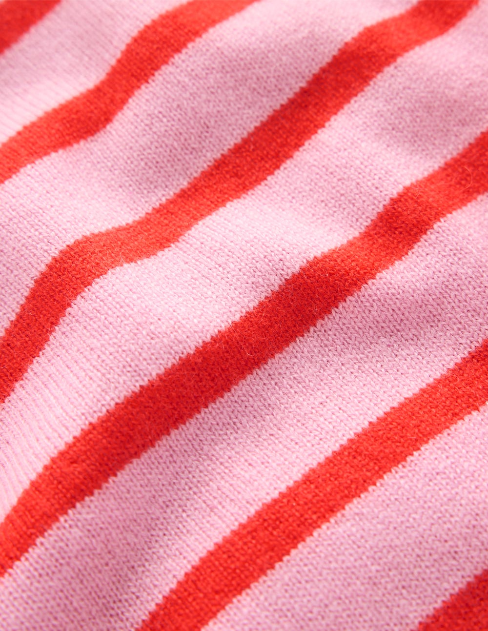 Eva Kaschmirpullover mit Rundhalsausschnitt-Rosa/Orange Streifen - Image 6