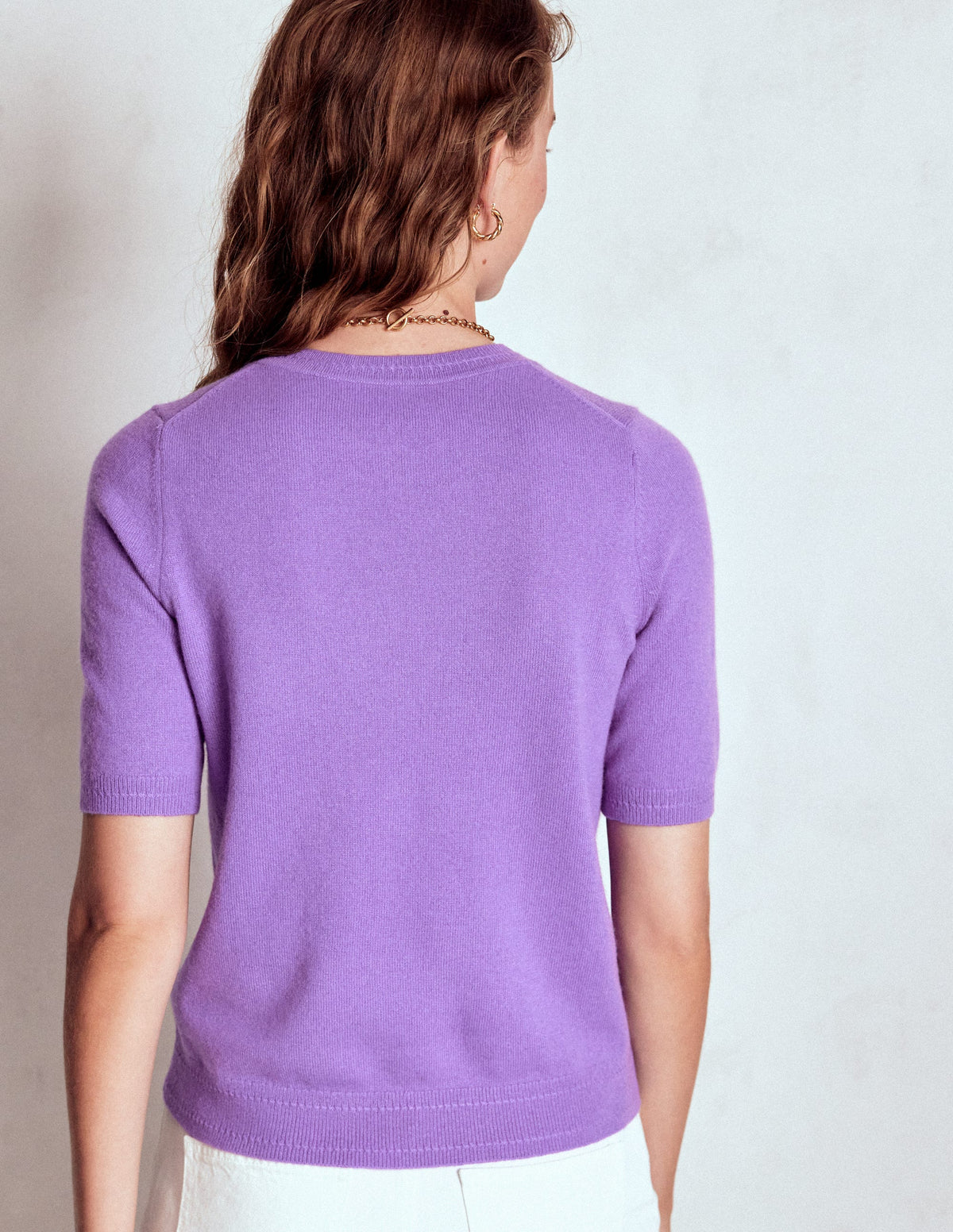 Eva Kaschmir-T-Shirt-Lila Topas - Image 3