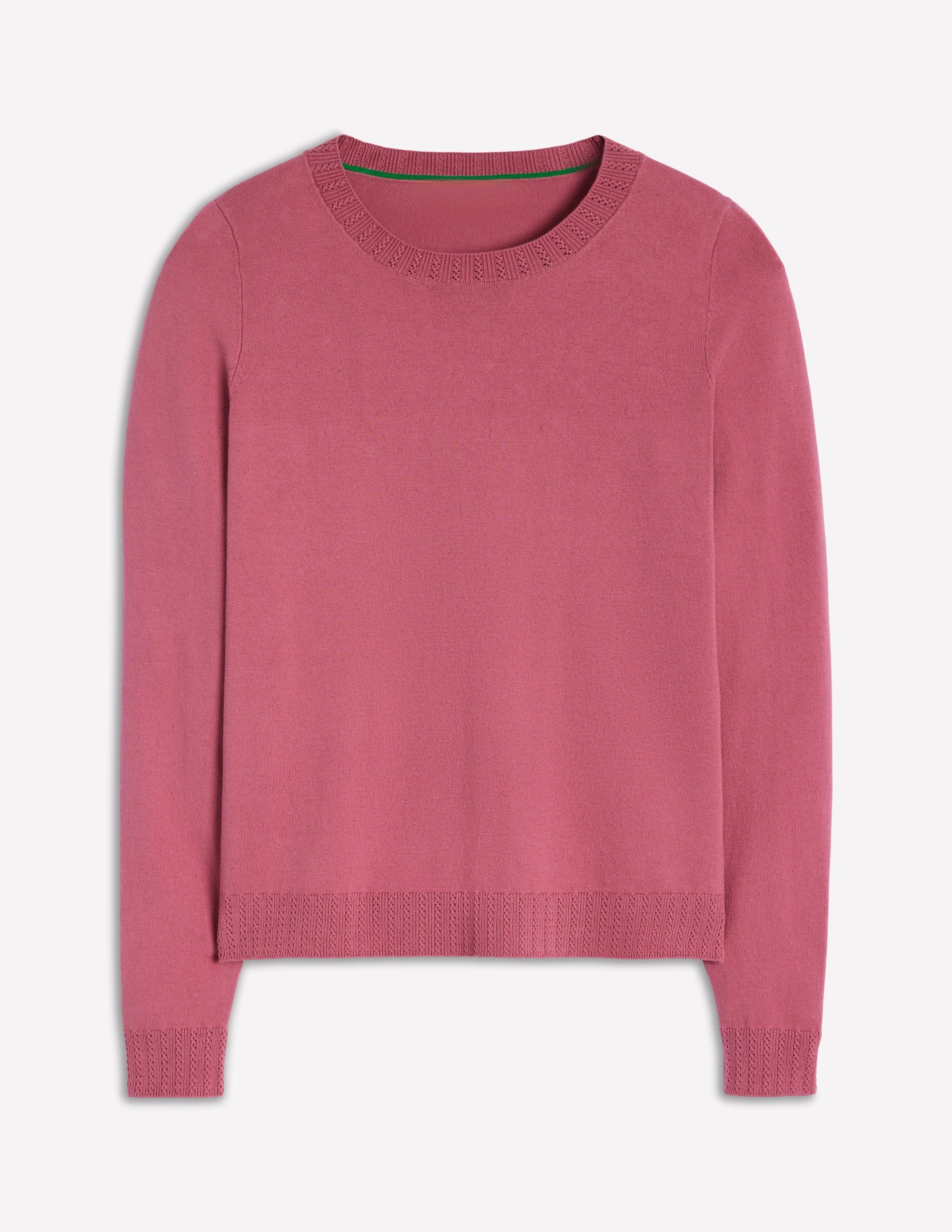 Emilia Baumwollpullover mit Rundhalsausschnitt-Rosa Heide - Image 7