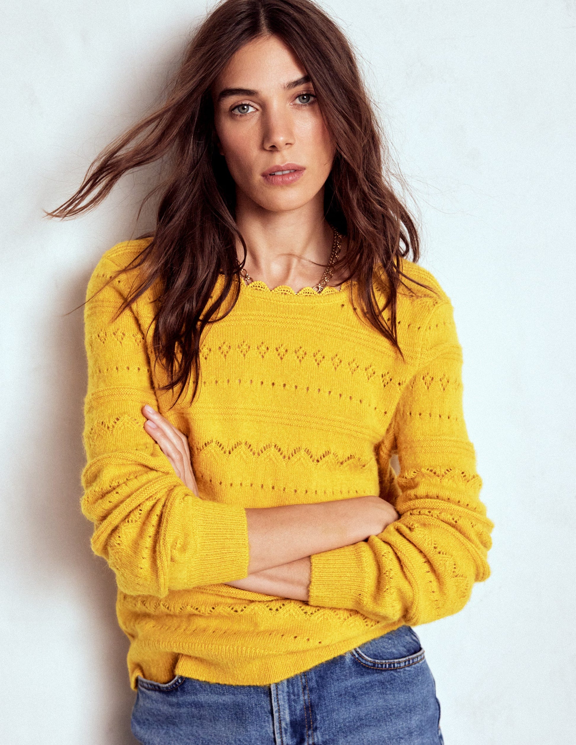 Leticia Pullover mit Spitzenbesatz-Goldenes Roggenfeld-2