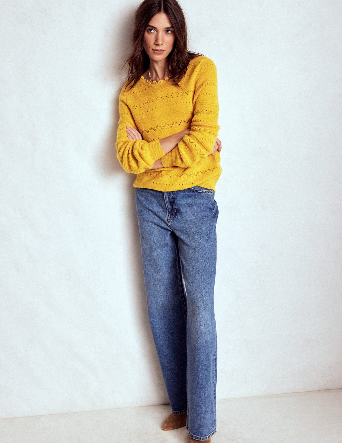 Leticia Pullover mit Spitzenbesatz-Goldenes Roggenfeld - Image 4