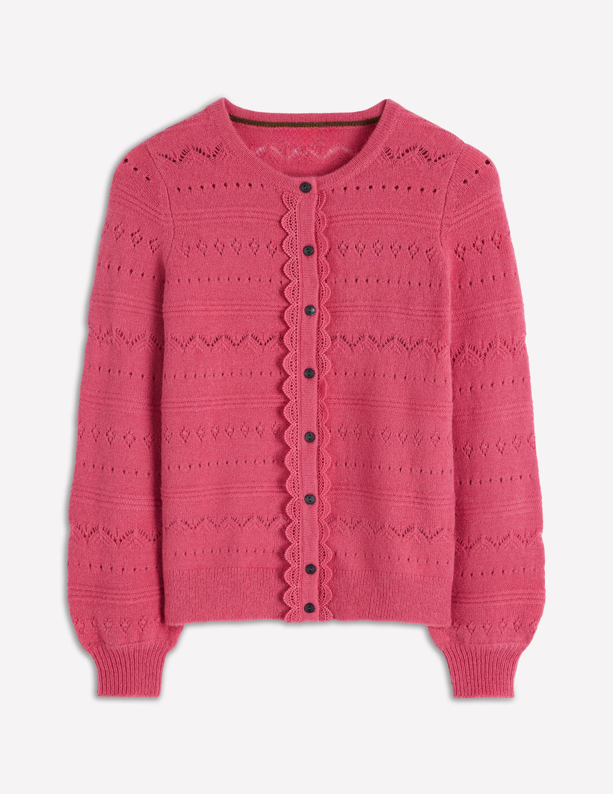Leticia Strickjacke mit Spitzenbesatz-Animals/Stripe - Image 6